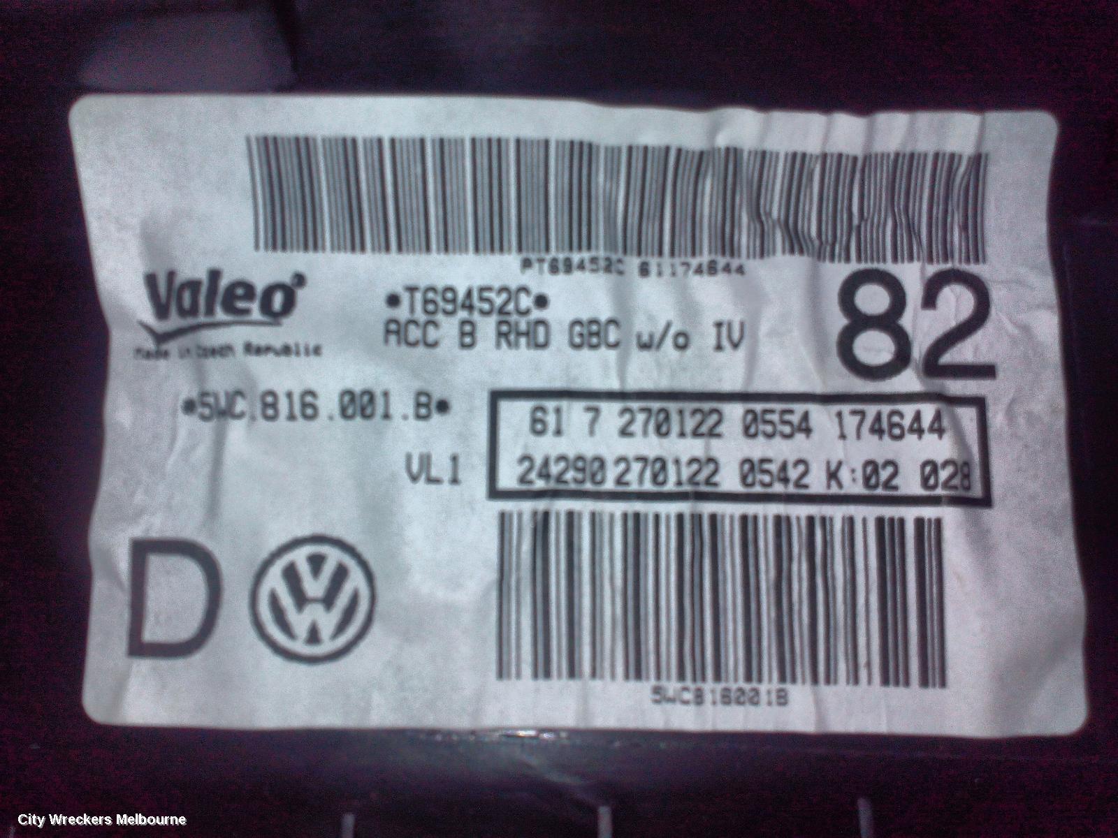 VOLKSWAGEN GOLF HEATER CORE/BOX, GEN 8, 09/2020 ONWARDS