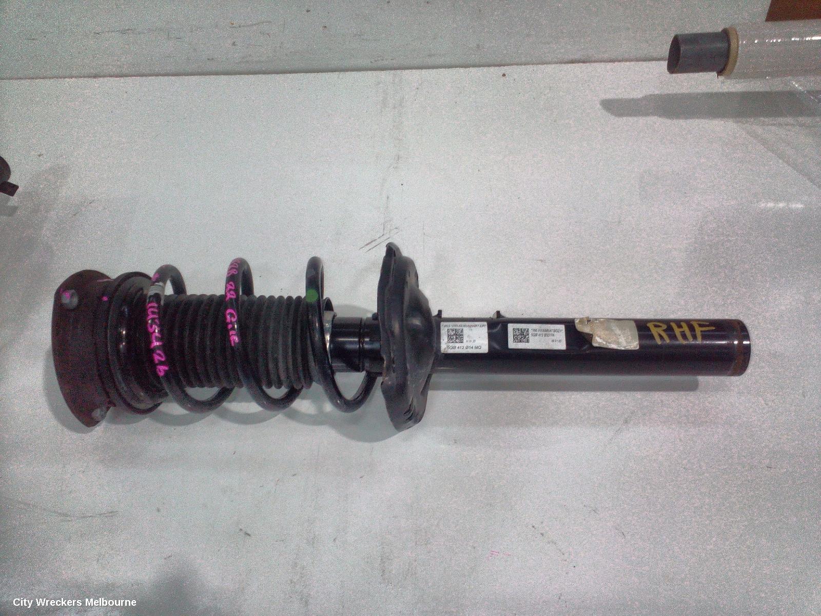 VOLKSWAGEN GOLF RIGHT FRONT STRUT, GEN 8, 1.4, PETROL, STANDARD, 09/2020 ONWARDS