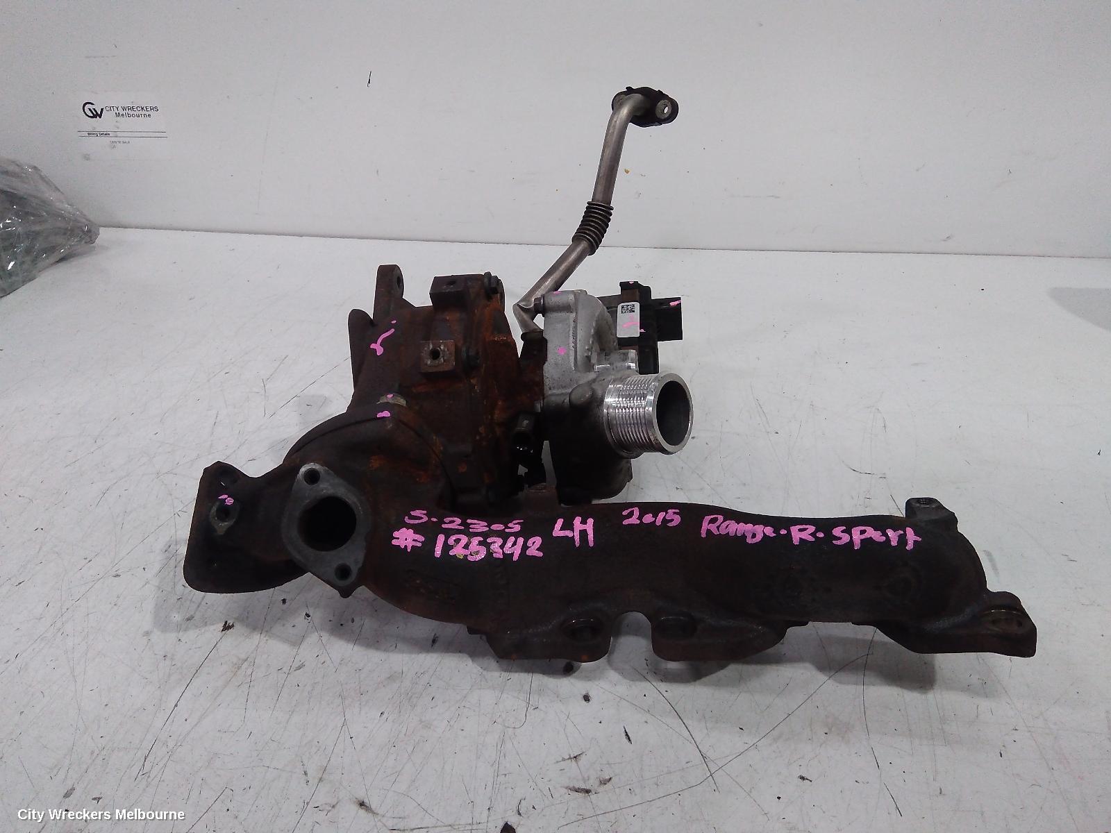 LAND ROVER RANGEROVER SPORT TURBO SUPERCHARGER, DIESEL, 3.0, TWIN TURBO (LH SIDE), L494, 06/2013 - 04/2022