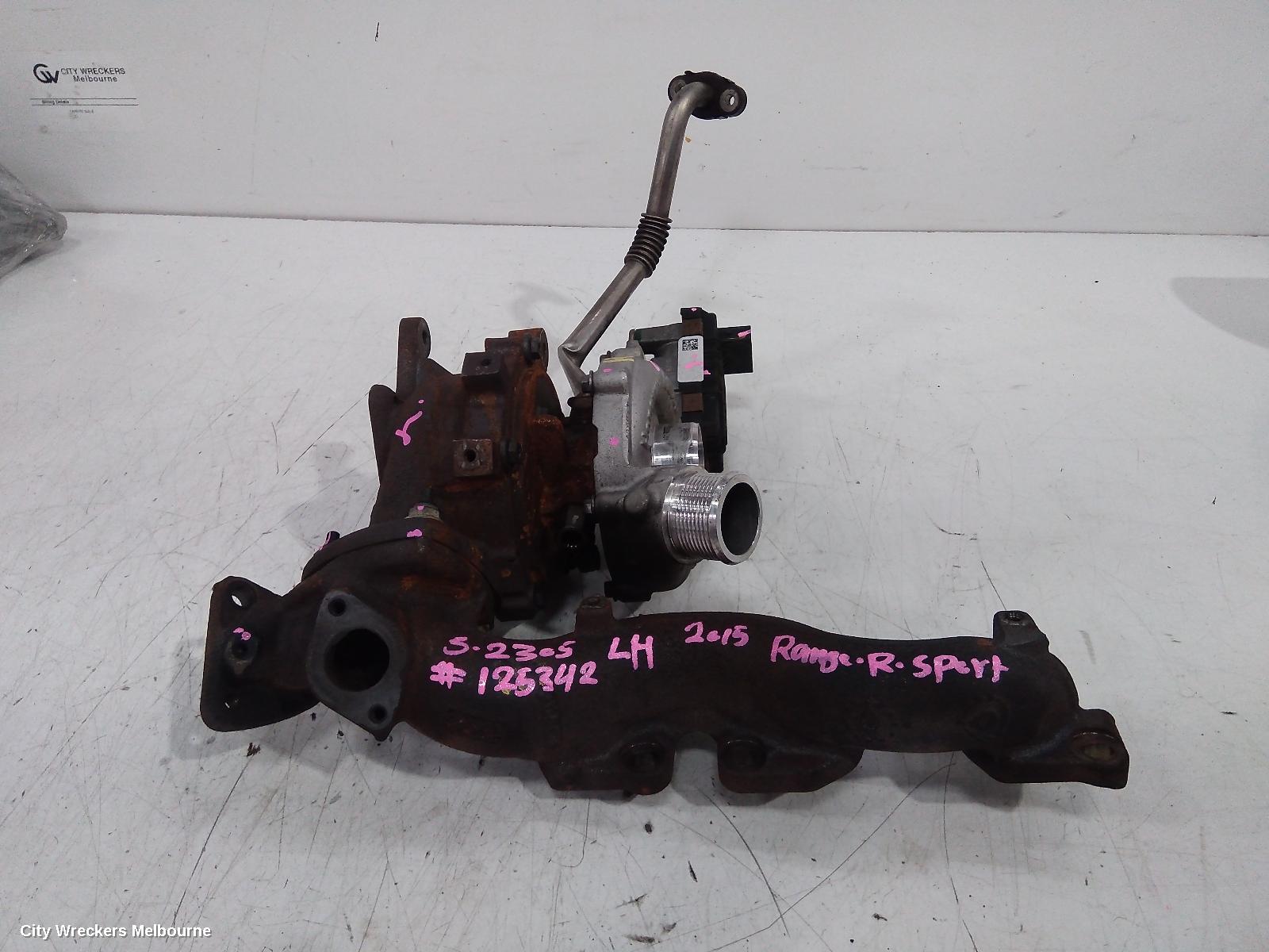 LAND ROVER RANGEROVER SPORT TURBO SUPERCHARGER, DIESEL, 3.0, TWIN TURBO (LH SIDE), L494, 06/2013 - 04/2022