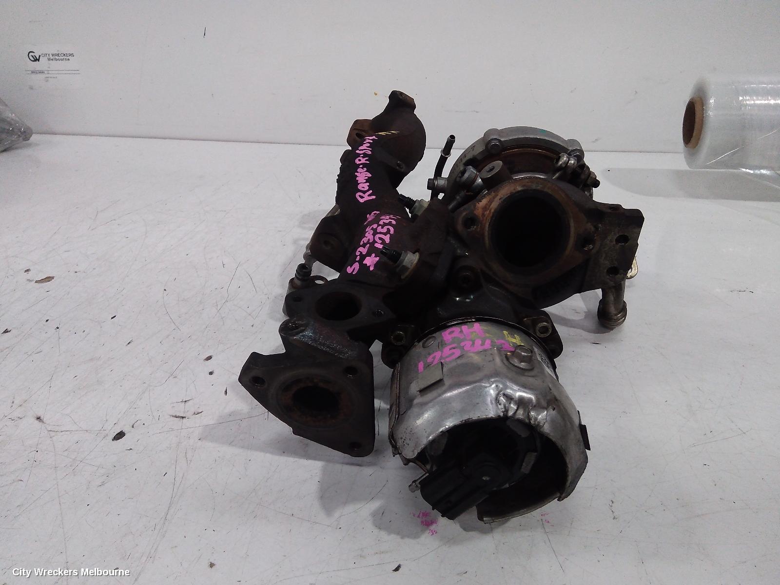 LAND ROVER RANGEROVER SPORT TURBO SUPERCHARGER, DIESEL, 3.0, TWIN TURBO (RH SIDE), L494, 06/2013 - 04/2022