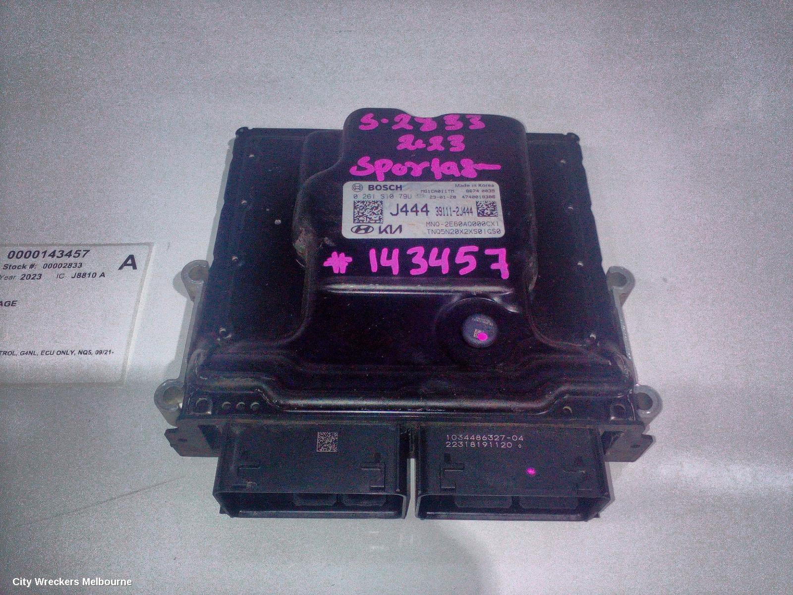 KIA SPORTAGE ECU, ENGINE ECU, 2.0, PETROL, G4NL, ECU ONLY, NQ5, 09/2021 ONWARDS