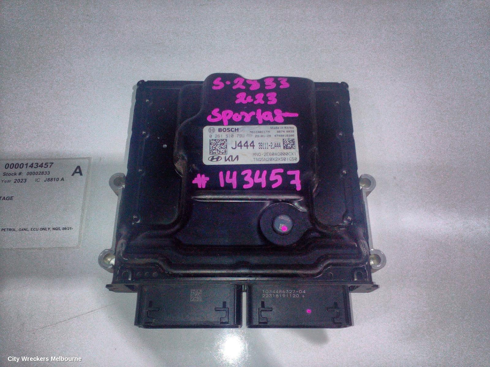 KIA SPORTAGE ECU, ENGINE ECU, 2.0, PETROL, G4NL, ECU ONLY, NQ5, 09/2021 ONWARDS
