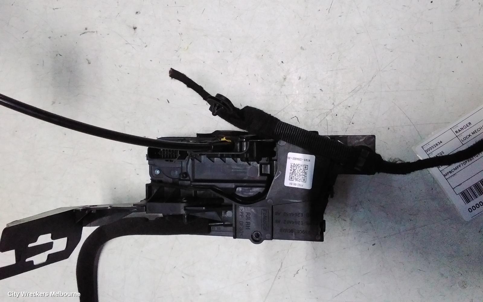 FORD RANGER DOOR/BOOT/GATE LOCK, RA, RIGHT REAR DOOR LOCK, DUAL CAB, 05/2022 ONWARDS