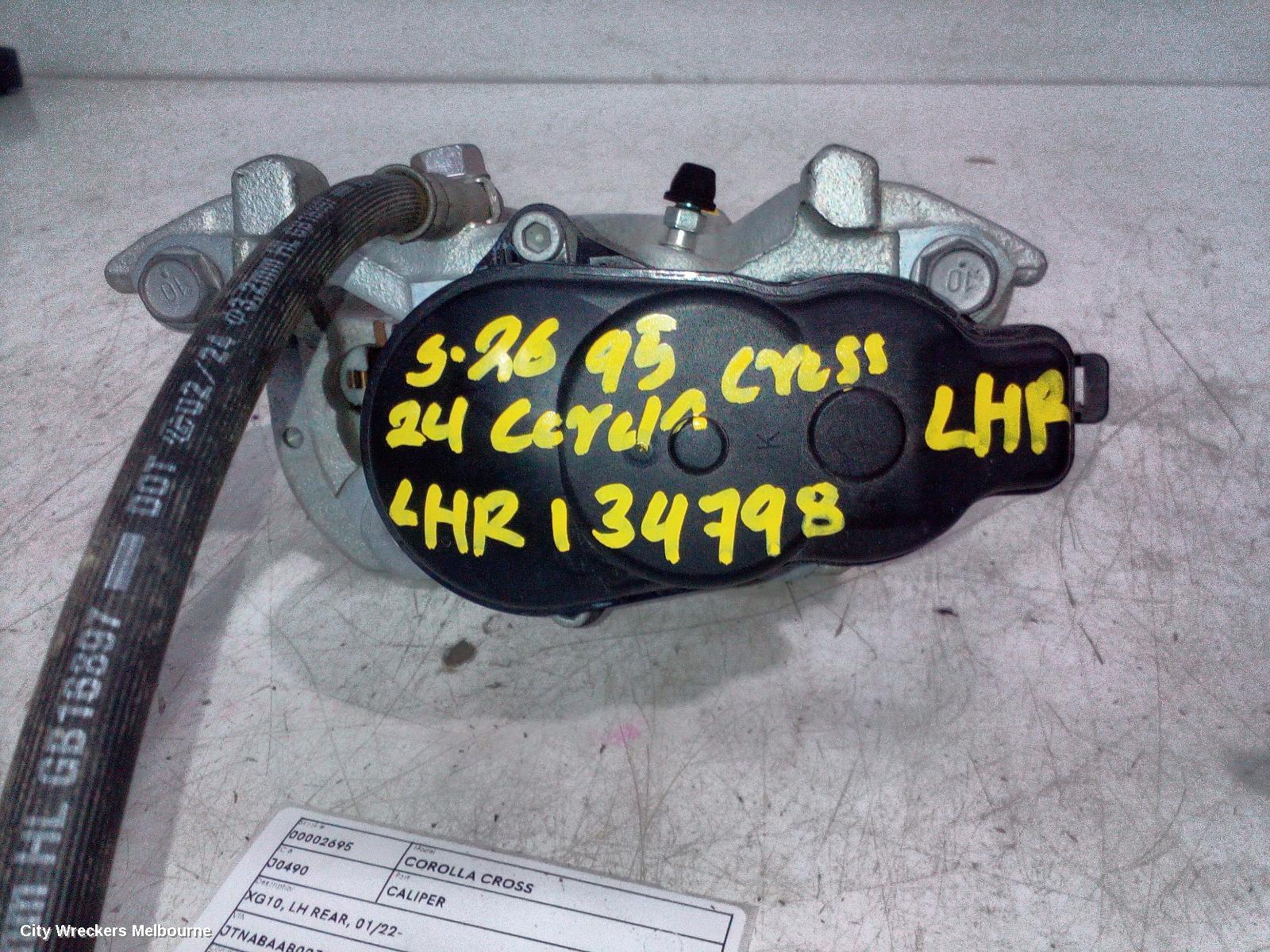 TOYOTA COROLLA CROSS CALIPER, XG10, LH REAR, 01/2022 ONWARDS
