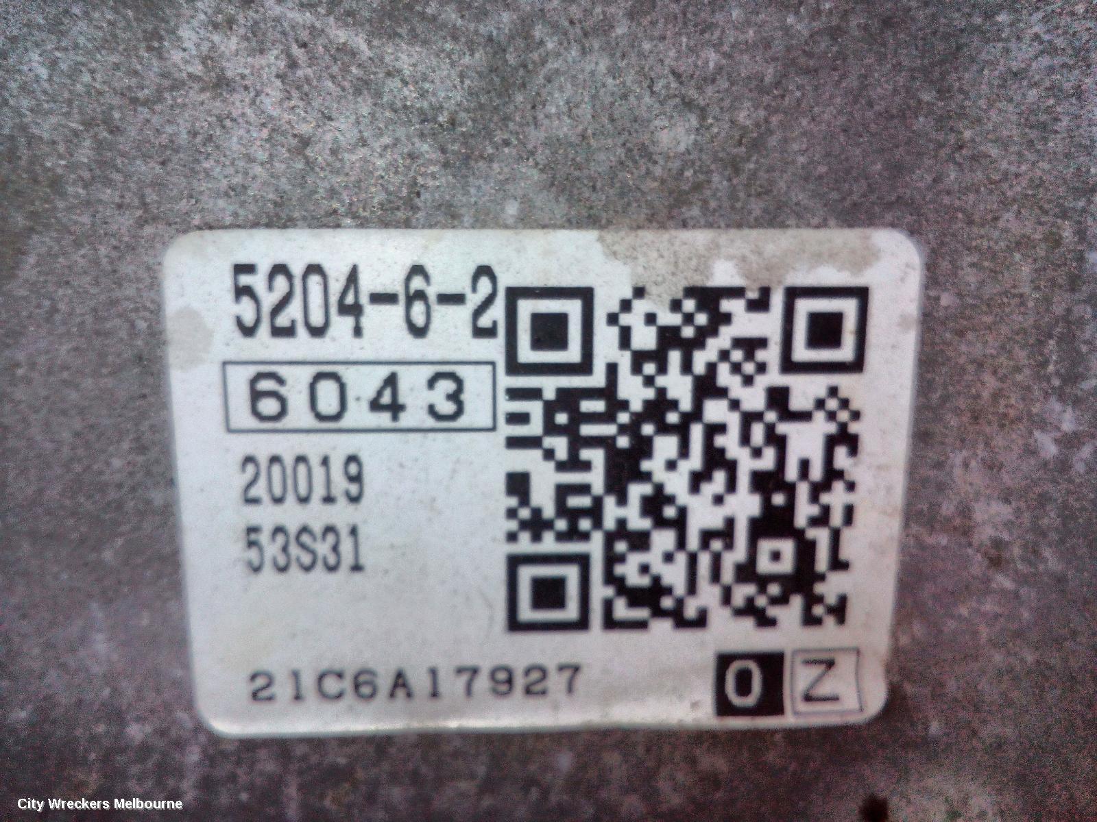 SUZUKI VITARA TRANS/GEARBOX, AUTO, FWD, PETROL, 1.4, TURBO, K14C, VITARA, LY (VIN TSM), 06/2015 ONWARDS