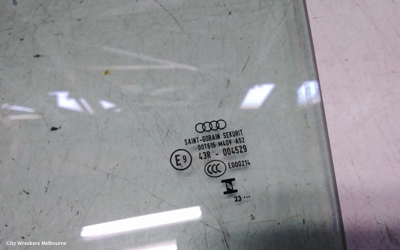 AUDI Q5 LEFT REAR DOOR WINDOW, FY, GREEN TINT TYPE, 09/2020 - 02/2025