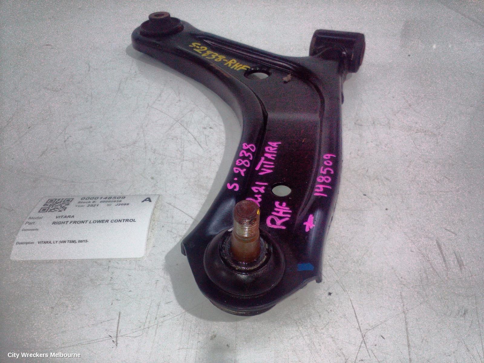 SUZUKI VITARA RIGHT FRONT LOWER CONTROL ARM, VITARA, LY (VIN TSM), 06/2015 ONWARDS