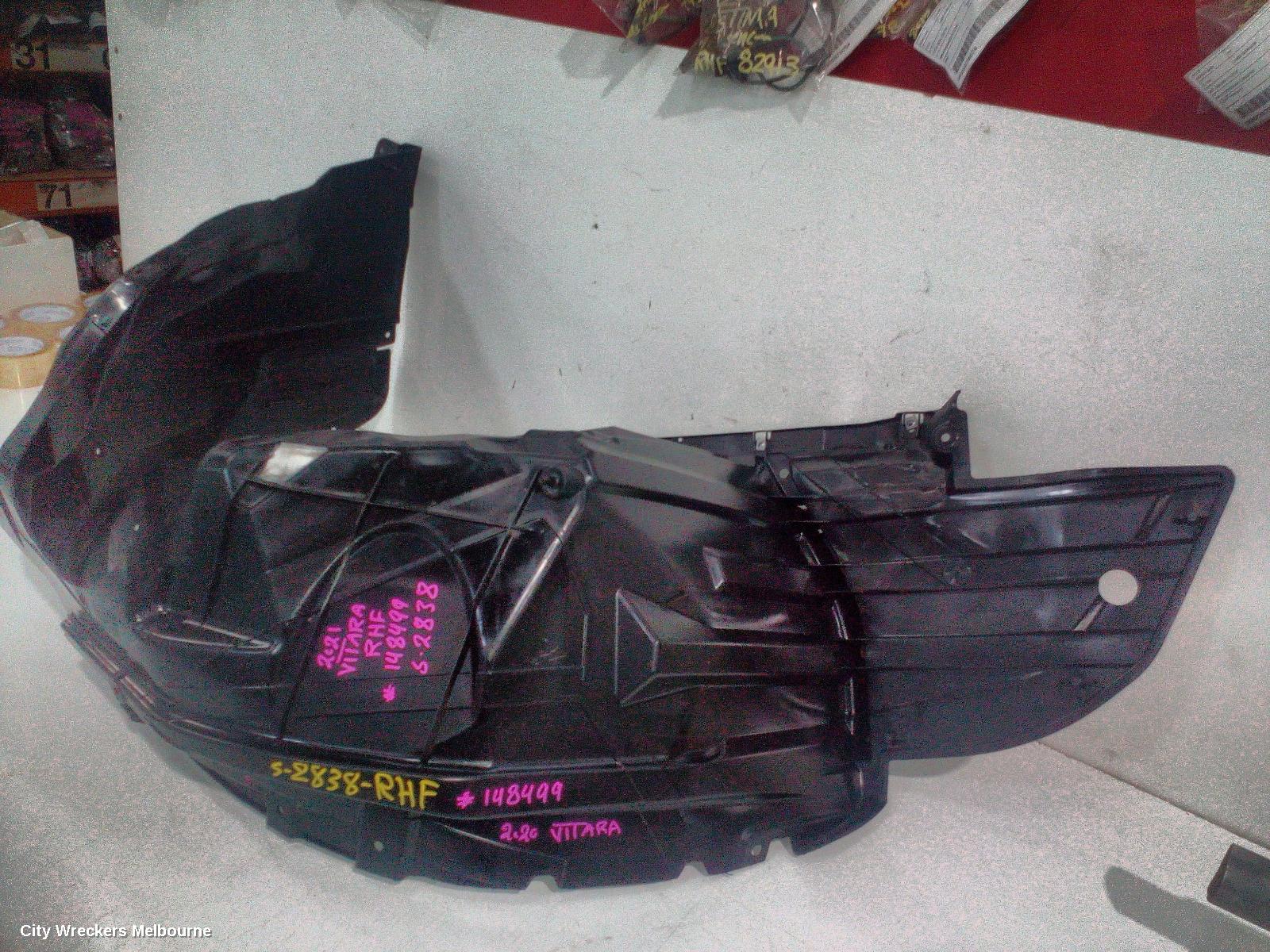 SUZUKI VITARA RIGHT GUARD LINER, VITARA, LY (VIN TSM), FRONT, 06/2015 ONWARDS