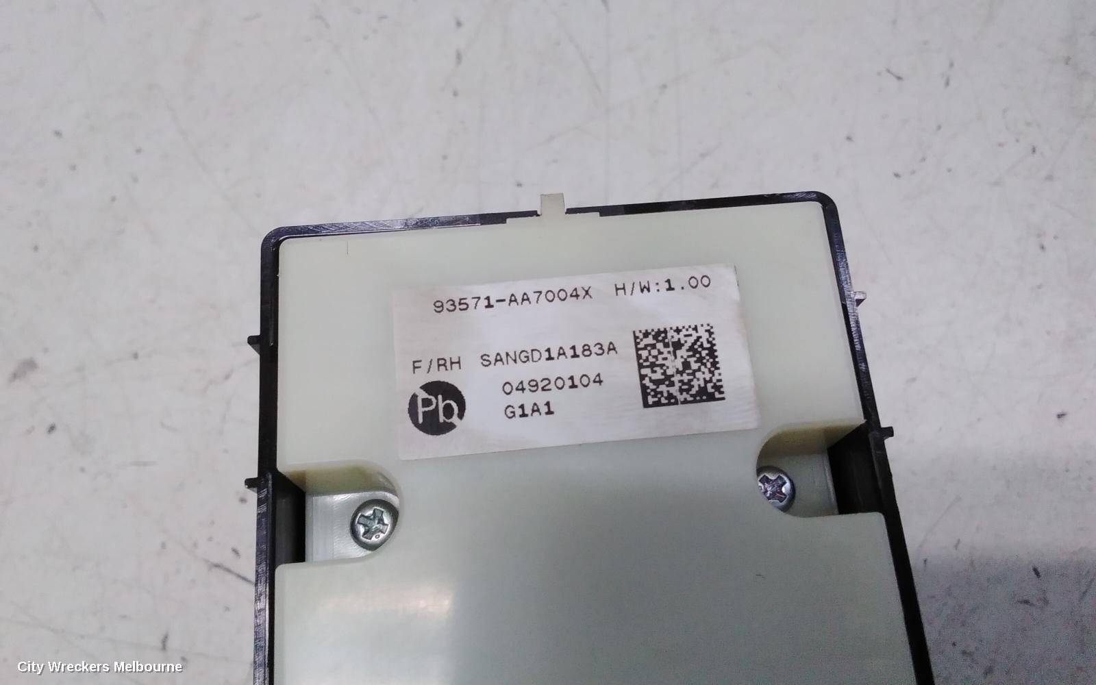 HYUNDAI I30 PWR DR WIND SWITCH, RH FRONT (MASTER SWITCH), CN7, SEDAN, (S.KOREA VIN KMHL), 10/2020 ONWARDS
