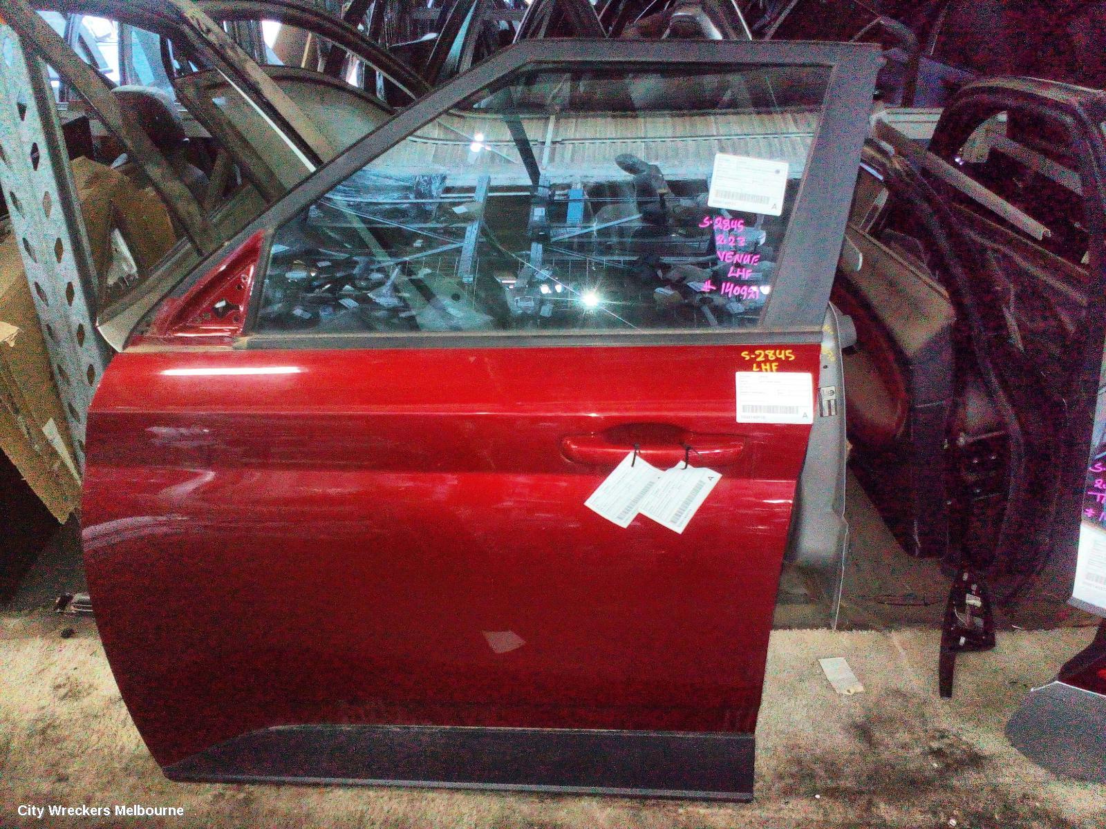 HYUNDAI VENUE LEFT FRONT DOOR, QX, 06/2019 ONWARDS