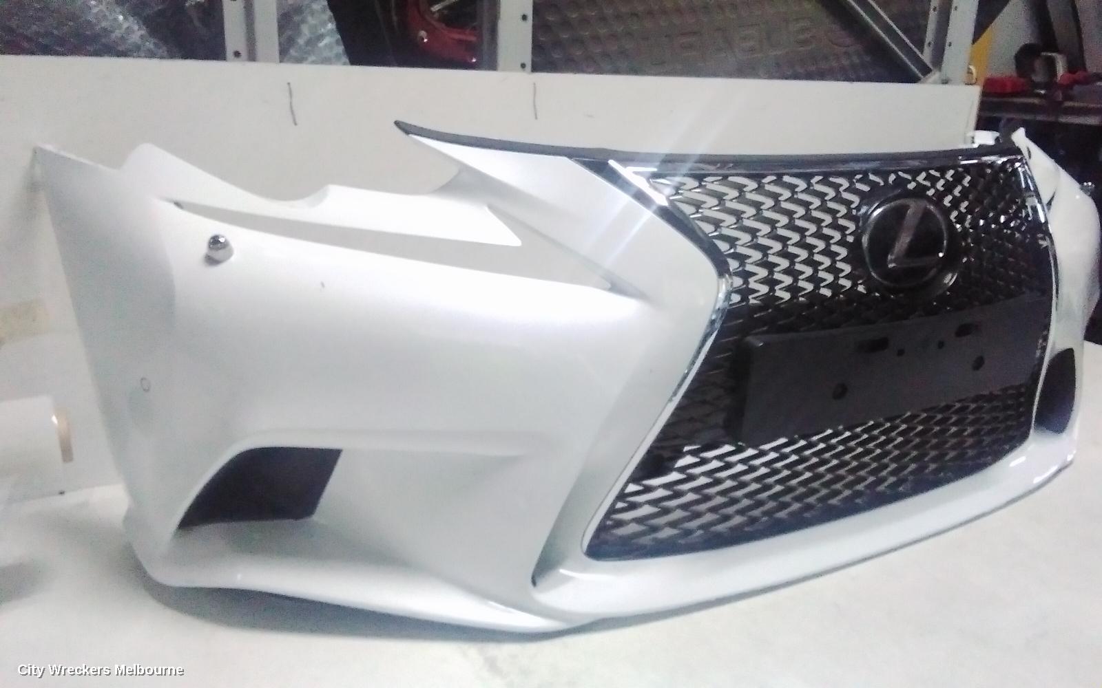 LEXUS IS SERIES FRONT BUMPER, XE30, BUMPER BAR, F SPORT, W/ BLIND SPOT TYPE, 04/2013 - 09/2016