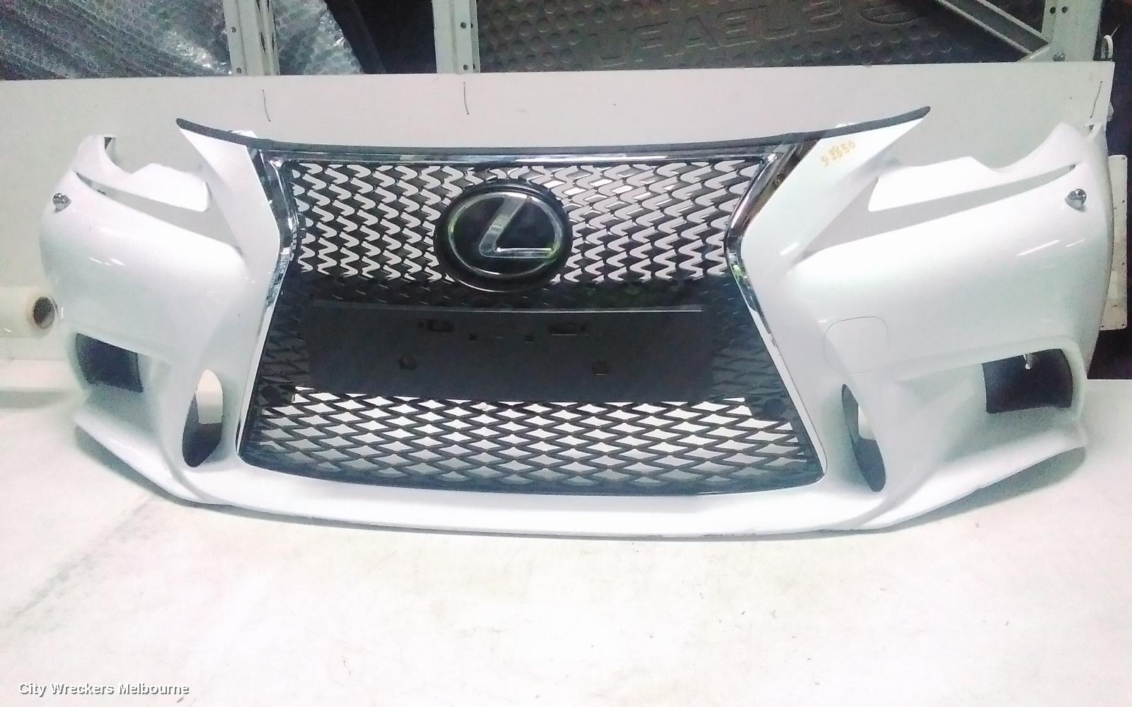 LEXUS IS SERIES FRONT BUMPER, XE30, BUMPER BAR, F SPORT, W/ BLIND SPOT TYPE, 04/2013 - 09/2016