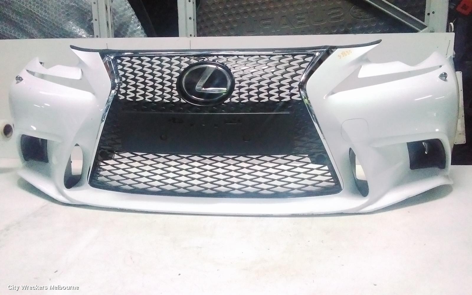 LEXUS IS SERIES FRONT BUMPER, XE30, BUMPER BAR, F SPORT, W/ BLIND SPOT TYPE, 04/2013 - 09/2016