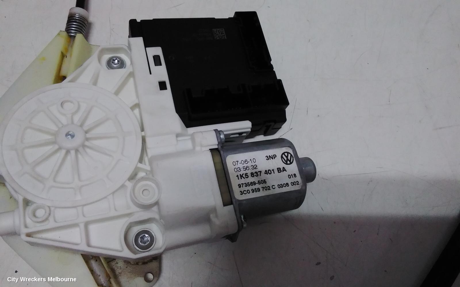 VOLKSWAGEN JETTA LEFT FRONT WINDOW REG/MOTOR, 1KM, 02/2006 - 07/2011