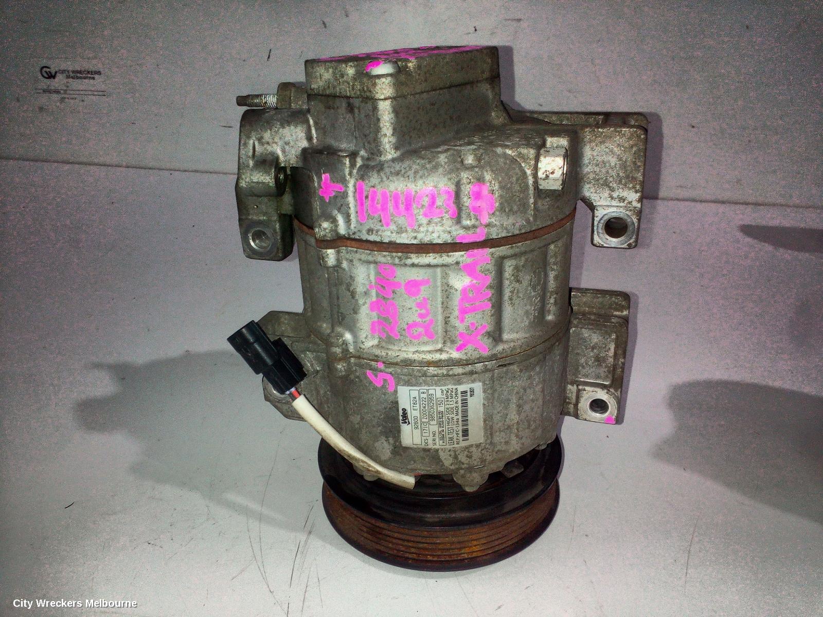 NISSAN XTRAIL A/C COMPRESSOR, T31, 2.5, PETROL, 2 PLUG TYPE, 09/2007 - 12/2013