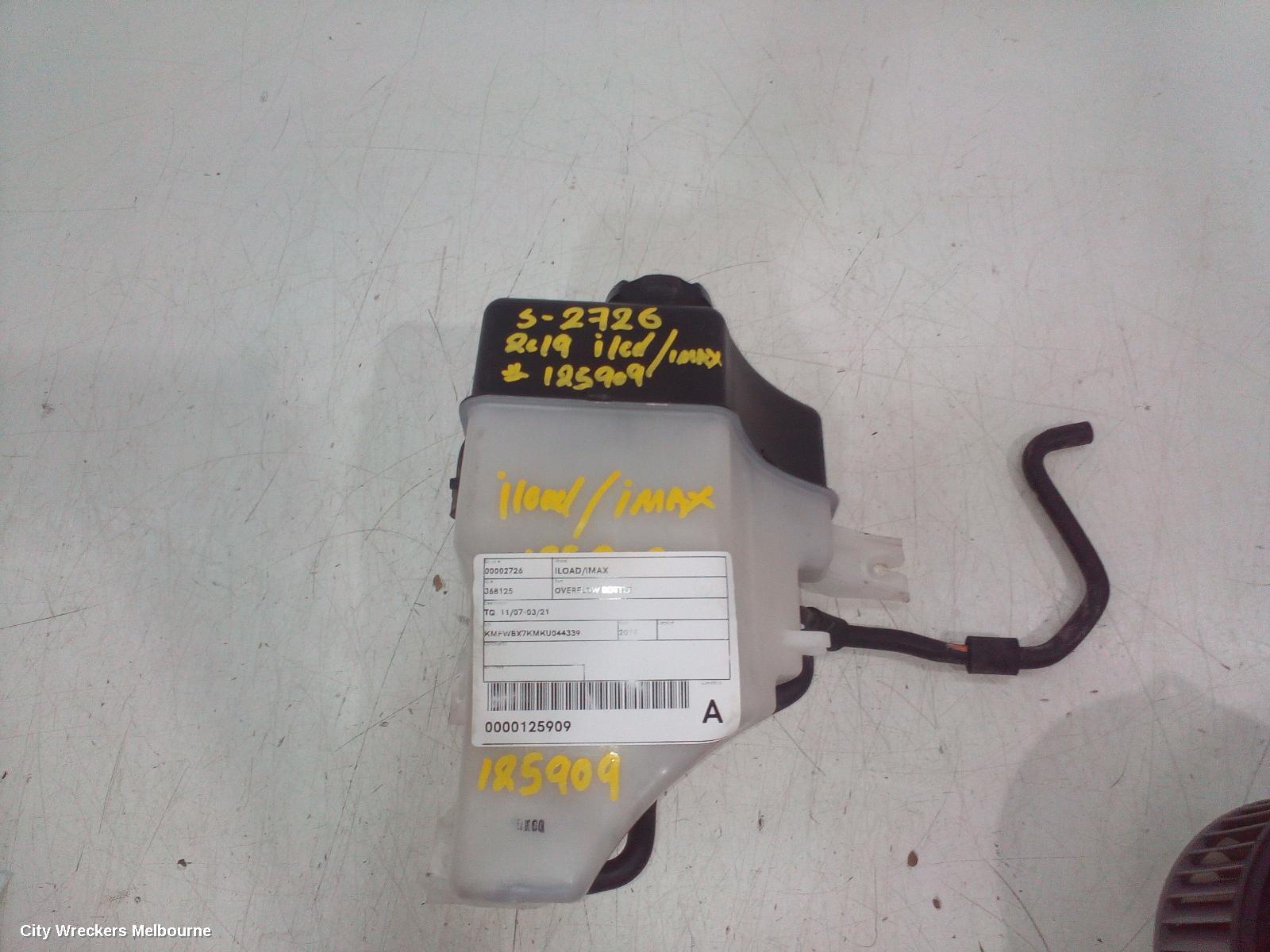 HYUNDAI ILOAD/IMAX OVERFLOW BOTTLE, TQ, 11/2007 - 03/2021