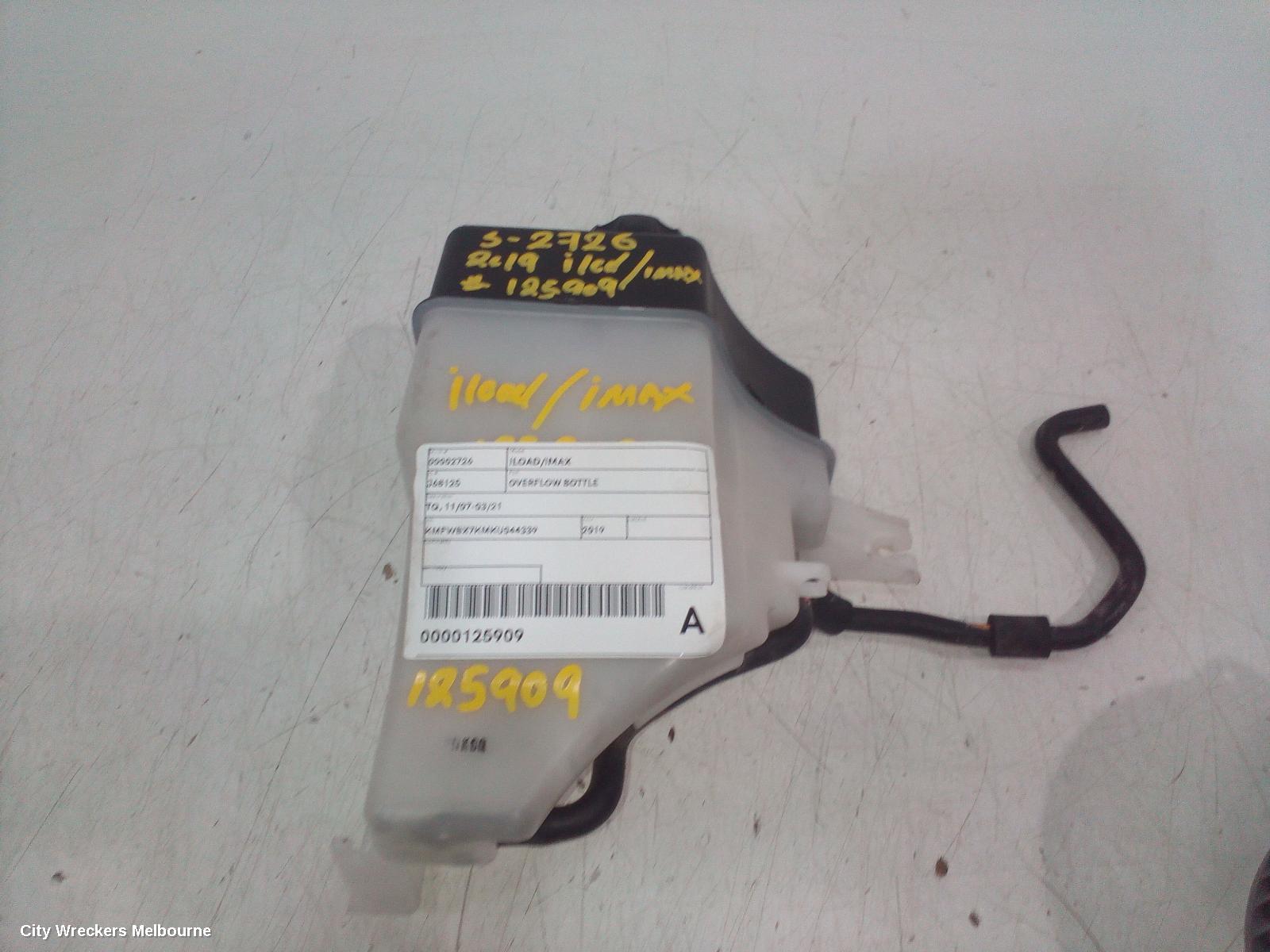 HYUNDAI ILOAD/IMAX OVERFLOW BOTTLE, TQ, 11/2007 - 03/2021
