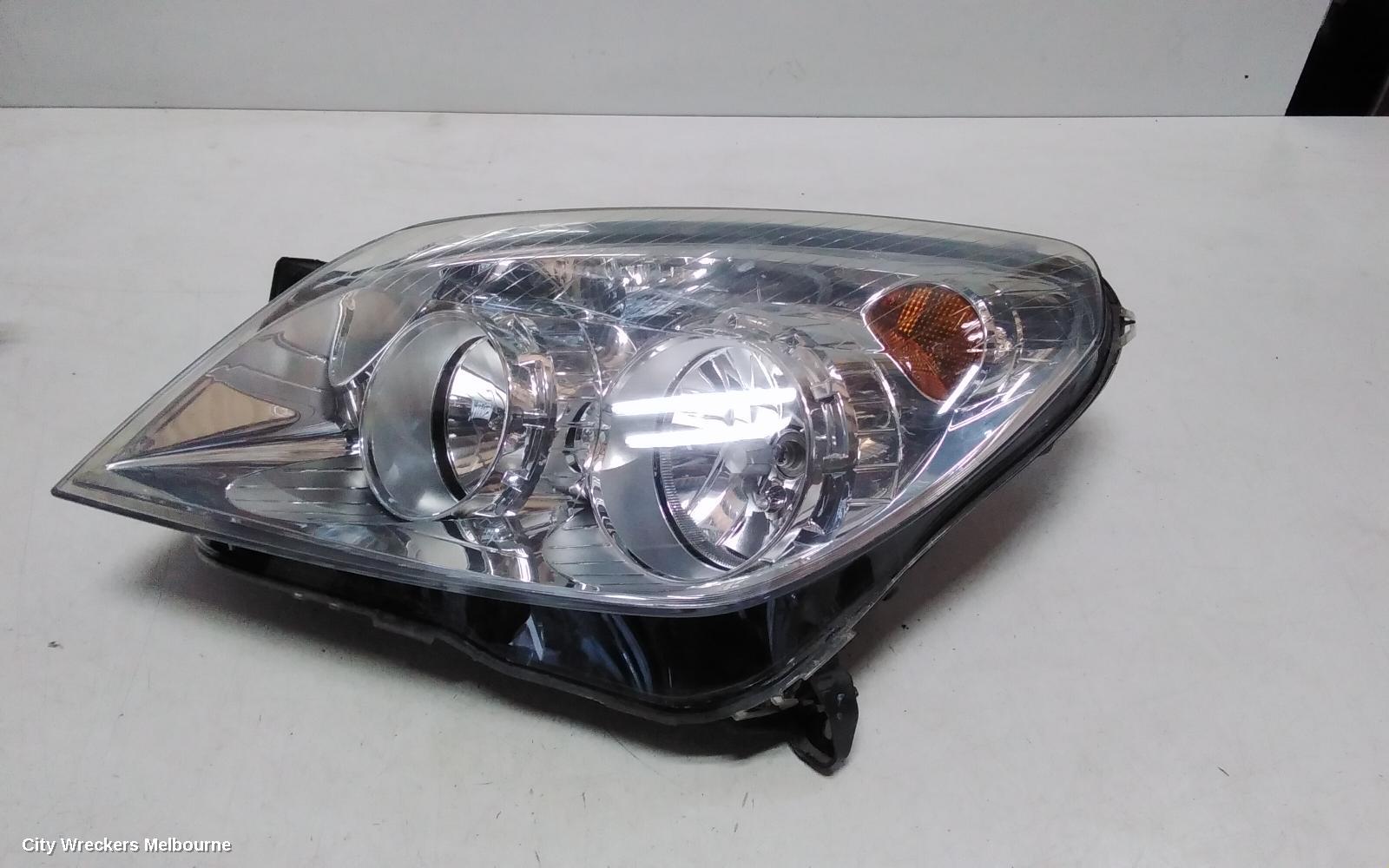 HOLDEN ASTRA LEFT HEADLAMP, AH, CHROME INSERT TYPE, 10/2006 - 08/2009