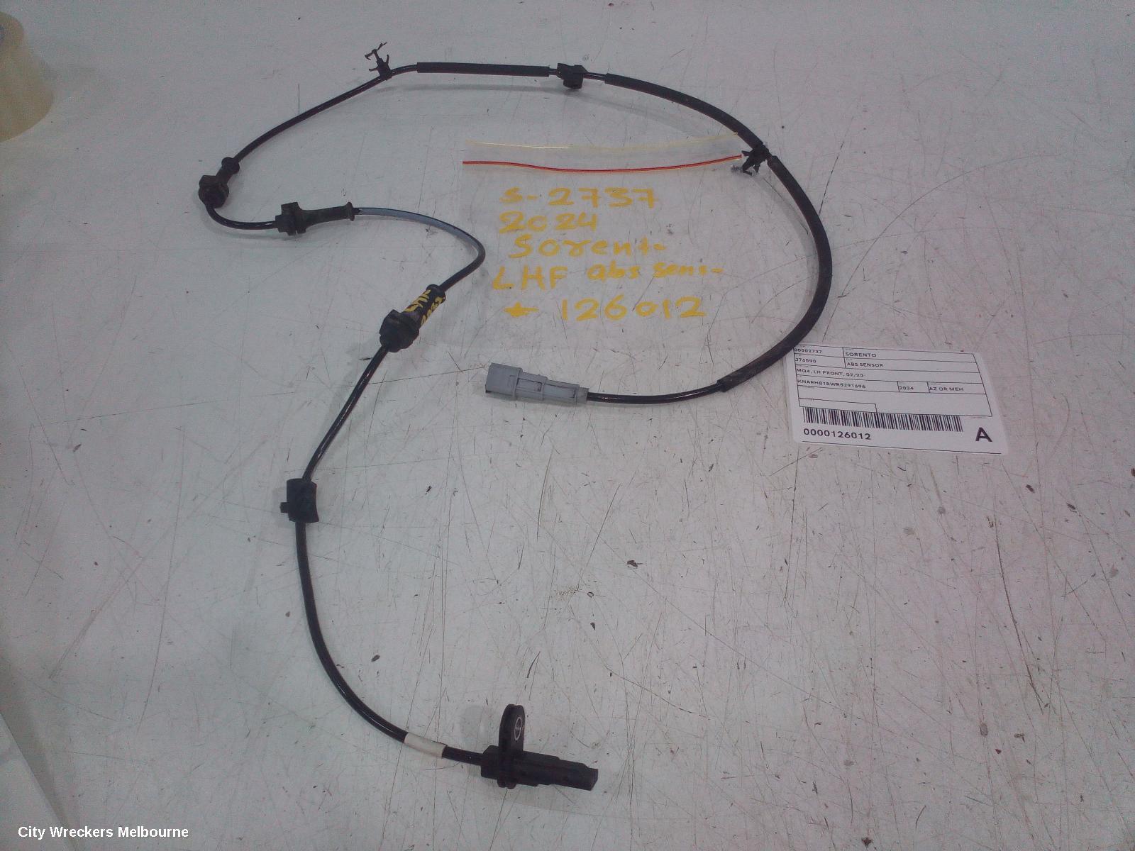 KIA SORENTO ABS SENSOR, MQ4, LH FRONT, 02/2020 ONWARDS