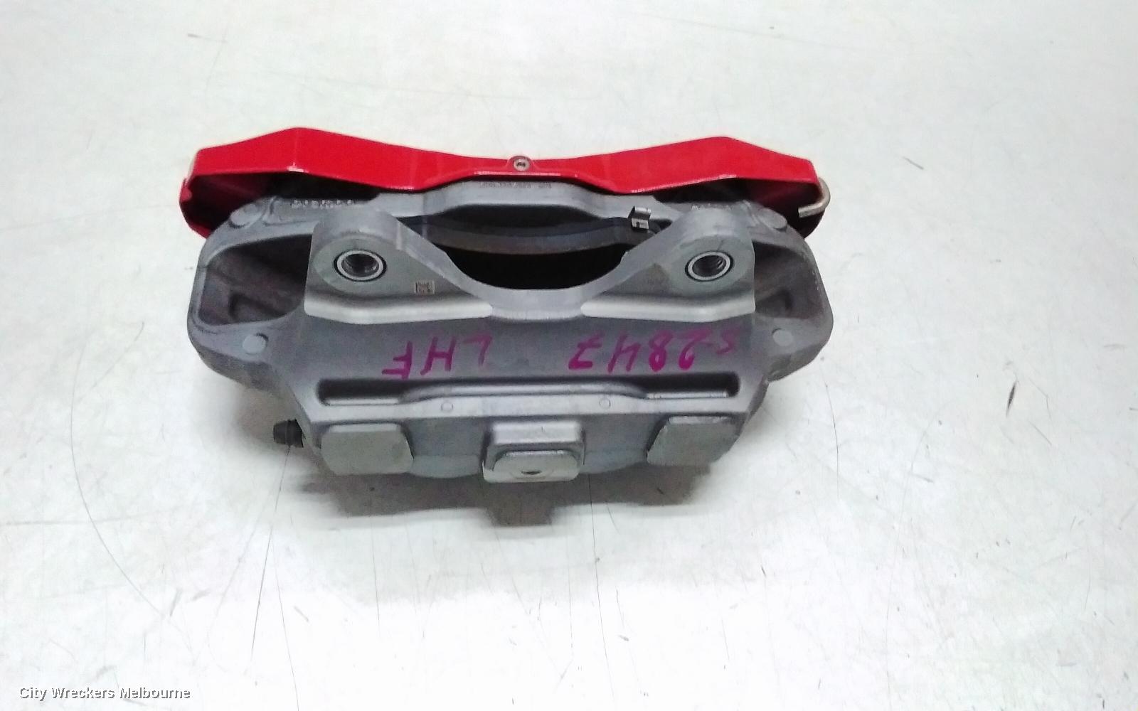 TESLA MODEL Y CALIPER, 1ST GEN, LH FRONT, PERFORMANCE TYPE, RED, 03/2022 ONWARDS