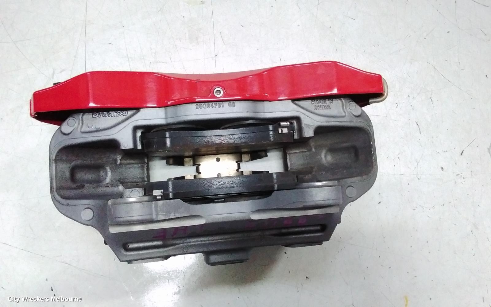 TESLA MODEL Y CALIPER, 1ST GEN, LH FRONT, PERFORMANCE TYPE, RED, 03/2022 ONWARDS