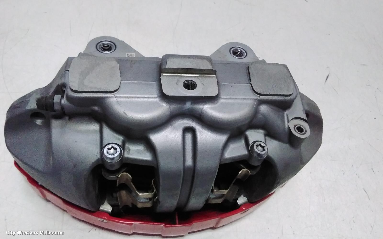 TESLA MODEL Y CALIPER, 1ST GEN, LH FRONT, PERFORMANCE TYPE, RED, 03/2022 ONWARDS