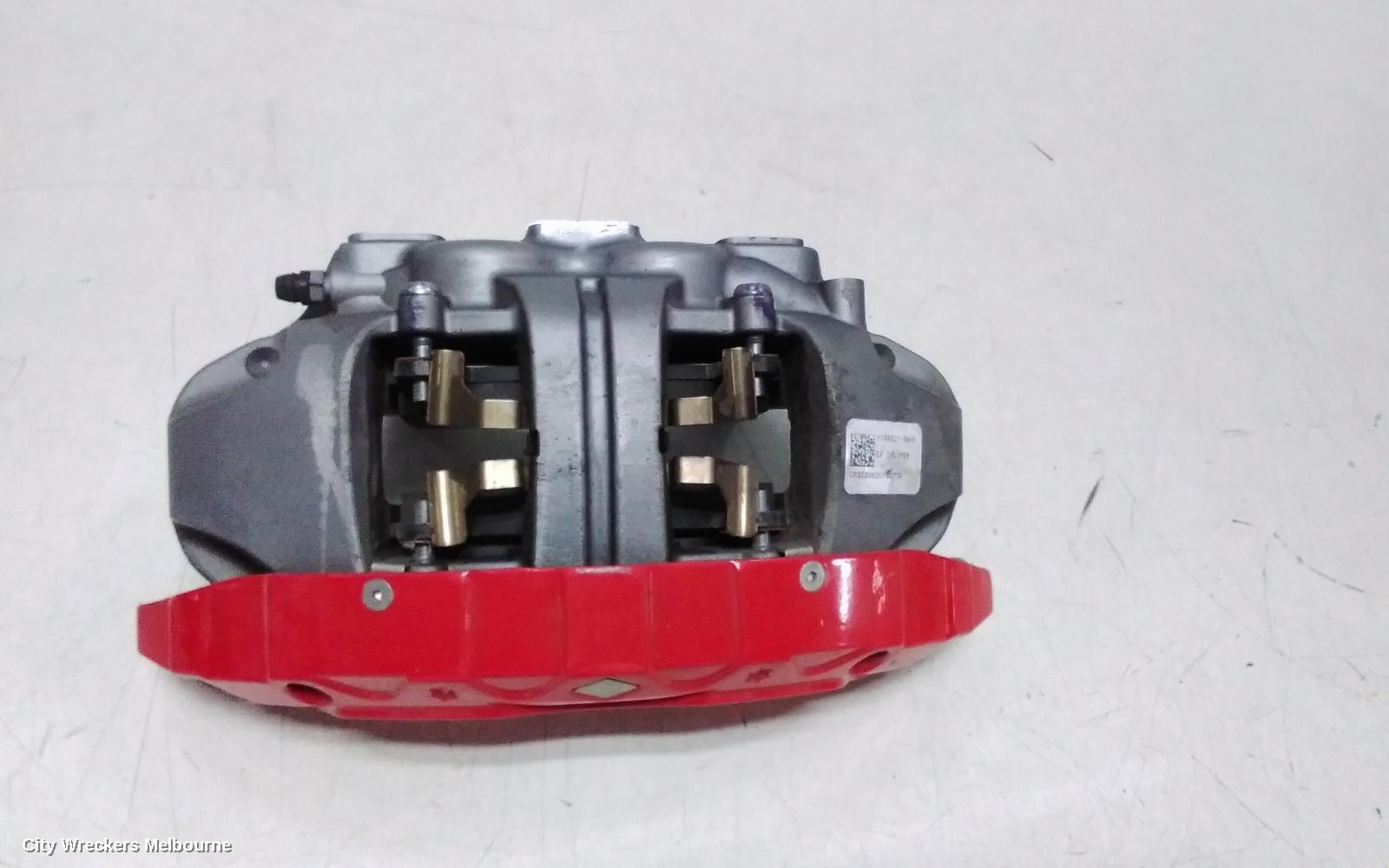 TESLA MODEL Y CALIPER, 1ST GEN, LH FRONT, PERFORMANCE TYPE, RED, 03/2022 ONWARDS