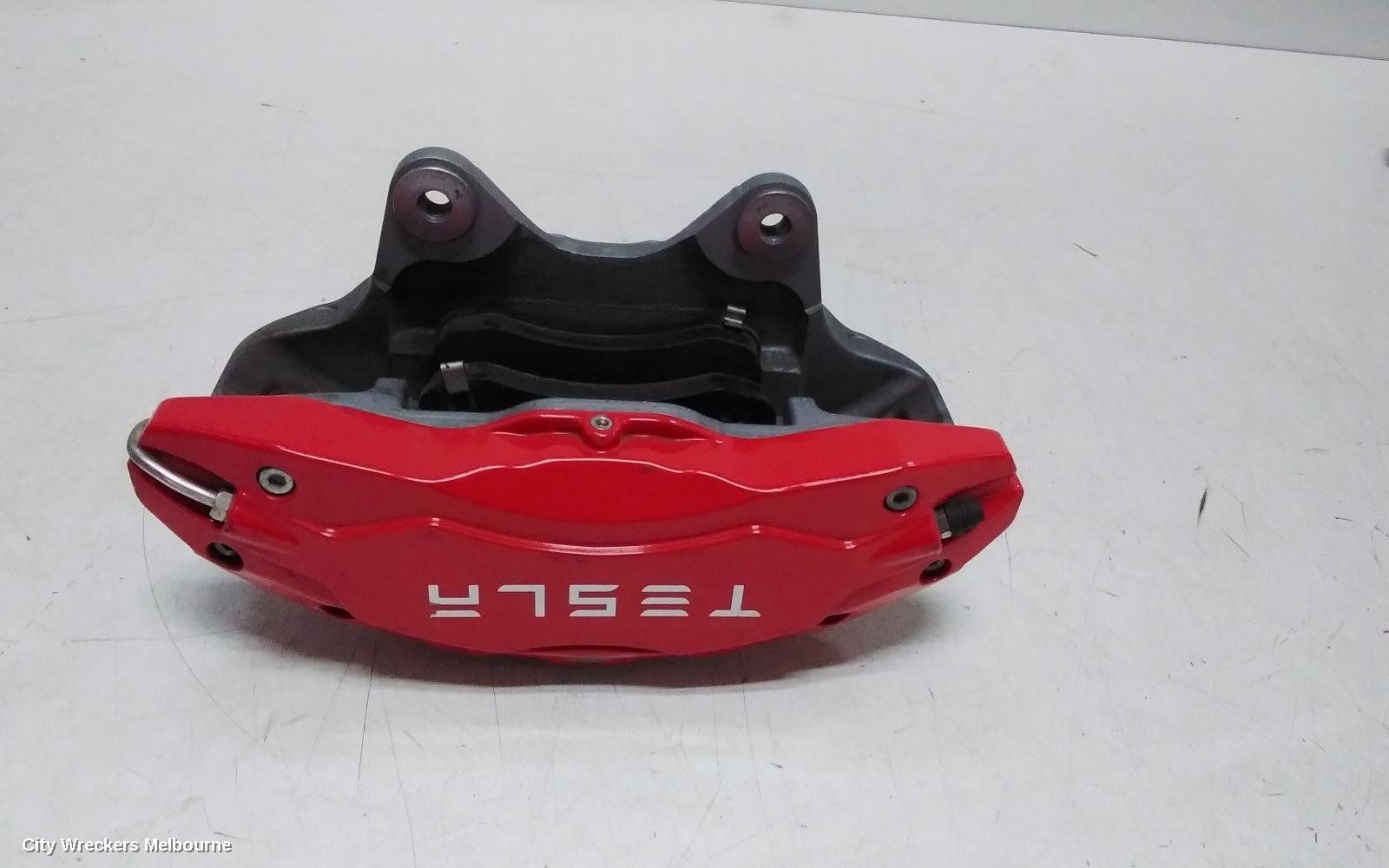 TESLA MODEL Y CALIPER, 1ST GEN, LH FRONT, PERFORMANCE TYPE, RED, 03/2022 ONWARDS