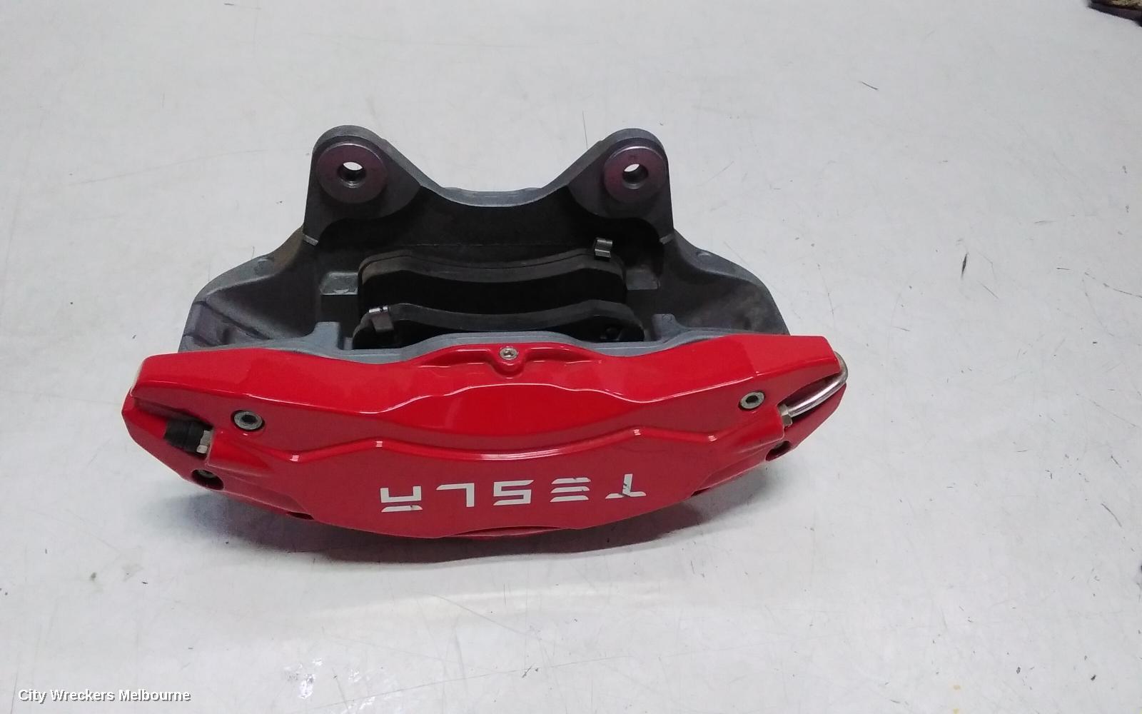 TESLA MODEL Y CALIPER, 1ST GEN, RH FRONT, PERFORMANCE TYPE, RED, 03/2022 ONWARDS