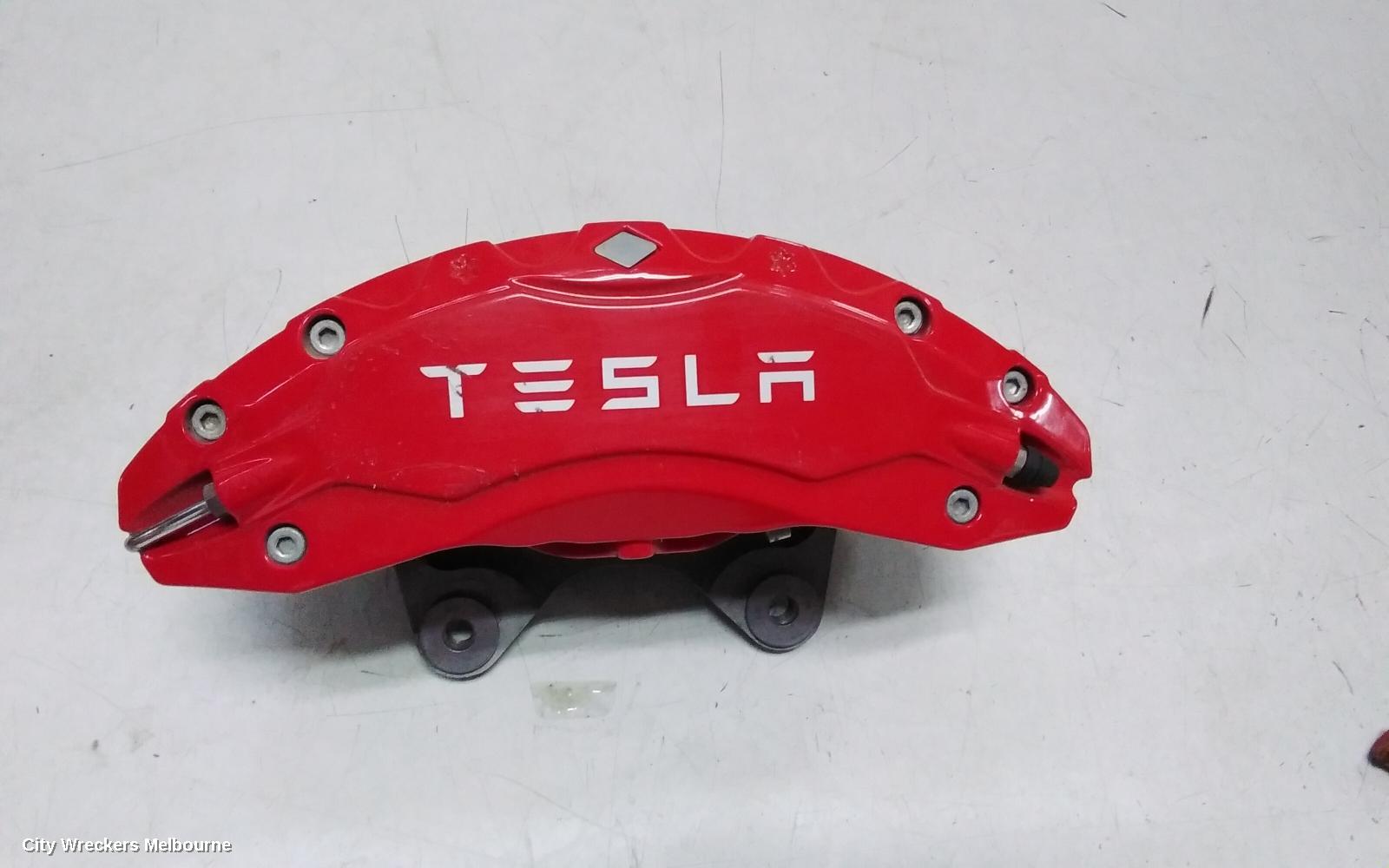 TESLA MODEL Y CALIPER, 1ST GEN, RH FRONT, PERFORMANCE TYPE, RED, 03/2022 ONWARDS