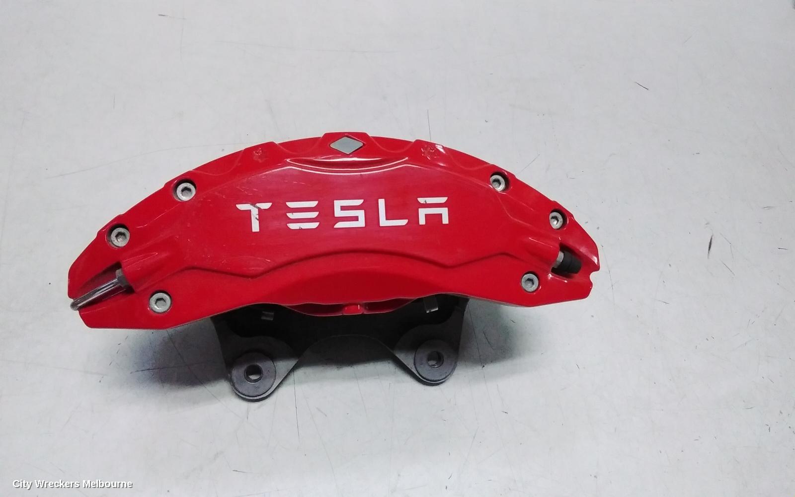 TESLA MODEL Y CALIPER, 1ST GEN, RH FRONT, PERFORMANCE TYPE, RED, 03/2022 ONWARDS