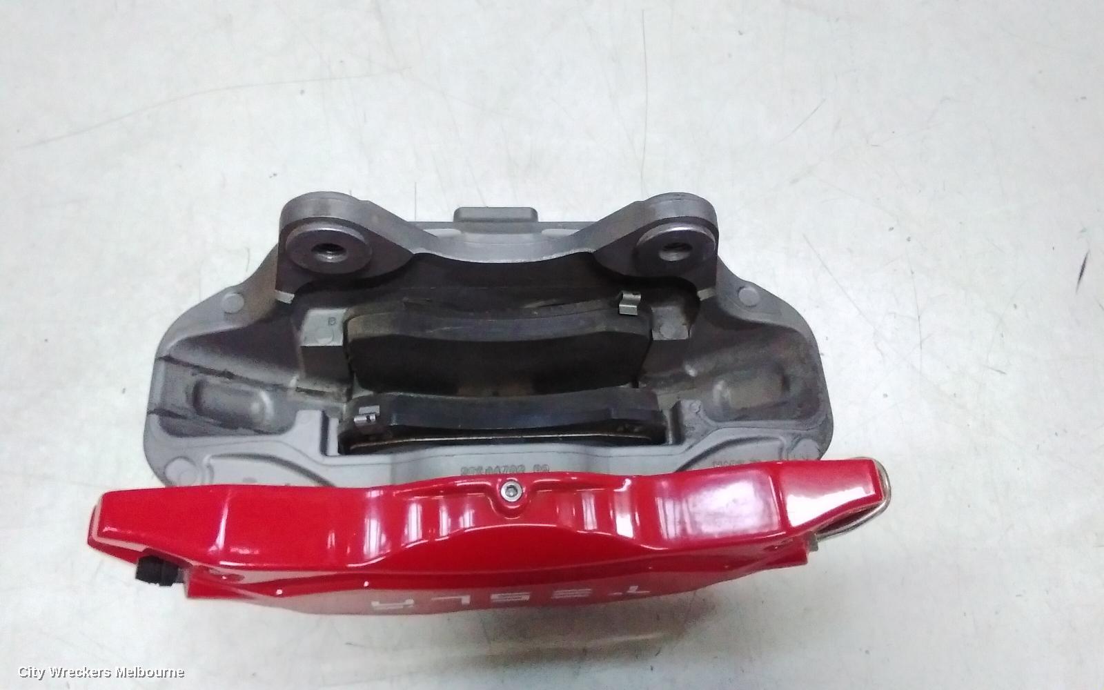 TESLA MODEL Y CALIPER, 1ST GEN, RH FRONT, PERFORMANCE TYPE, RED, 03/2022 ONWARDS
