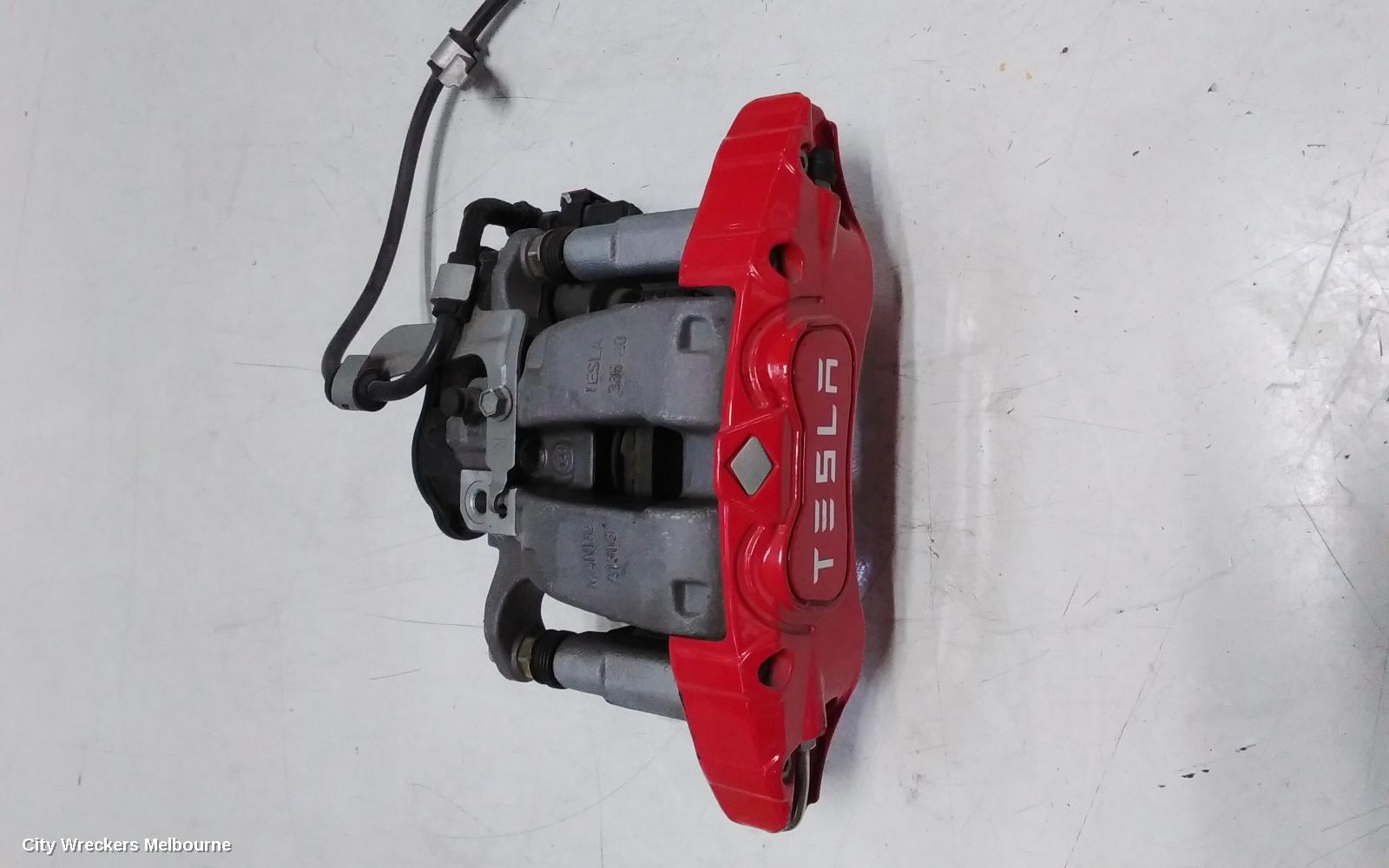 TESLA MODEL Y CALIPER, 1ST GEN, RH REAR, PERFORMANCE TYPE, RED, 03/2022 ONWARDS