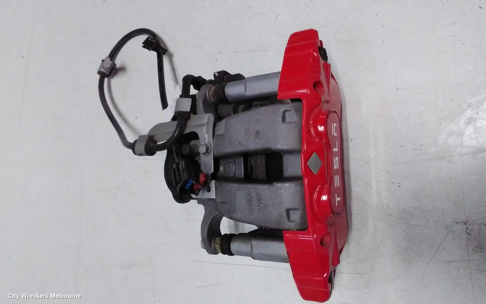 TESLA MODEL Y CALIPER, 1ST GEN, RH REAR, PERFORMANCE TYPE, RED, 03/2022 ONWARDS