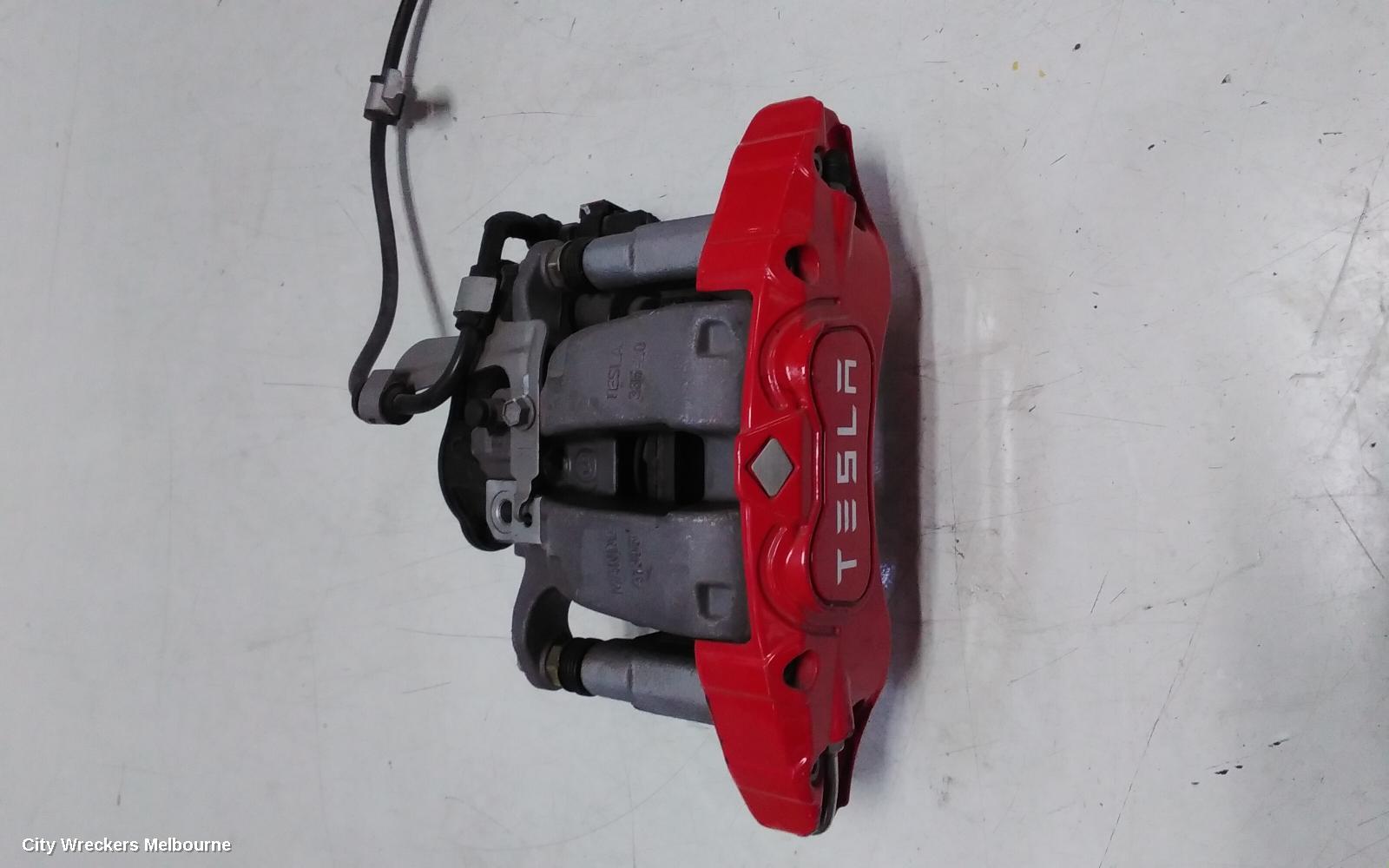 TESLA MODEL Y CALIPER, 1ST GEN, RH REAR, PERFORMANCE TYPE, RED, 03/2022 ONWARDS