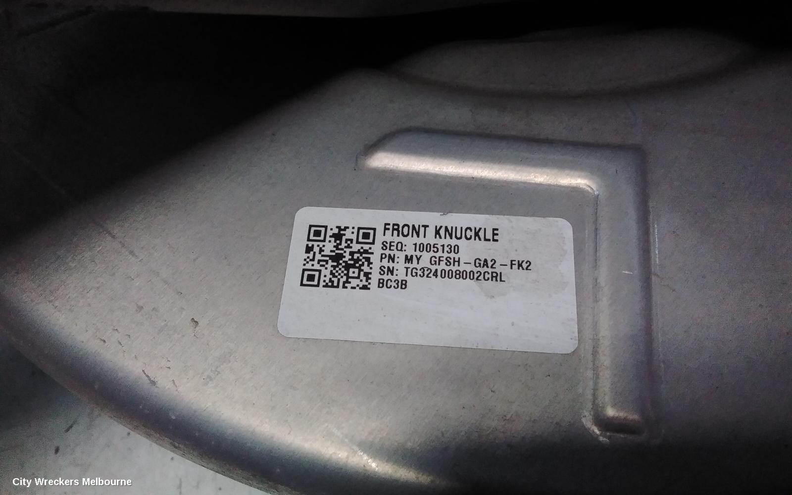 TESLA MODEL Y RIGHT FRONT HUB ASSEMBLY, 1ST GEN, AWD, DUAL MOTOR TYPE, 03/2022 ONWARDS