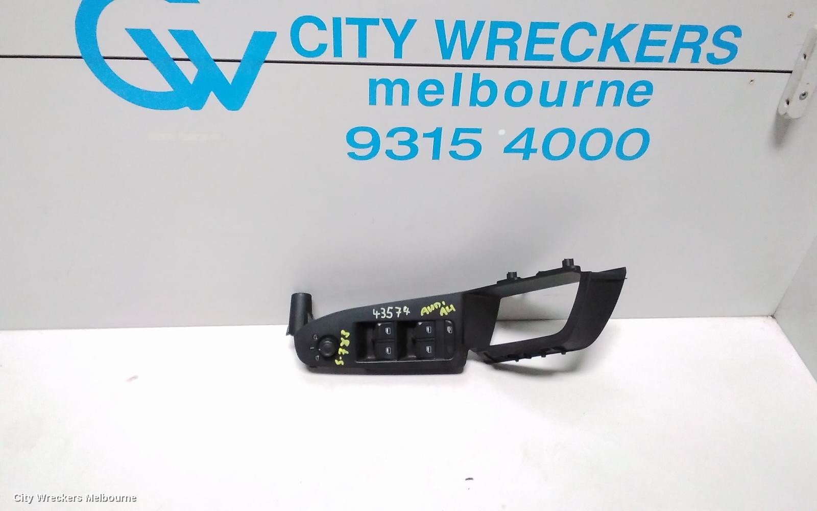 AUDI A4 PWR DR WIND SWITCH, RH FRONT (MASTER SWITCH), B8 8K, 02/2008 - 06/2012