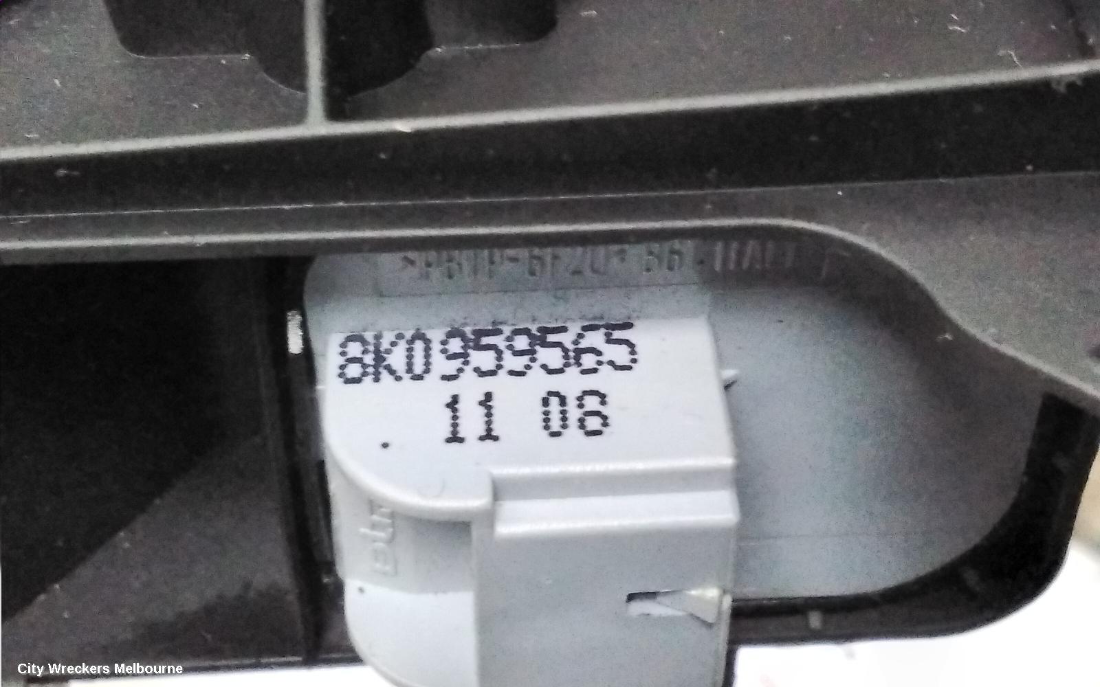 AUDI A4 PWR DR WIND SWITCH, RH FRONT (MASTER SWITCH), B8 8K, 02/2008 - 06/2012