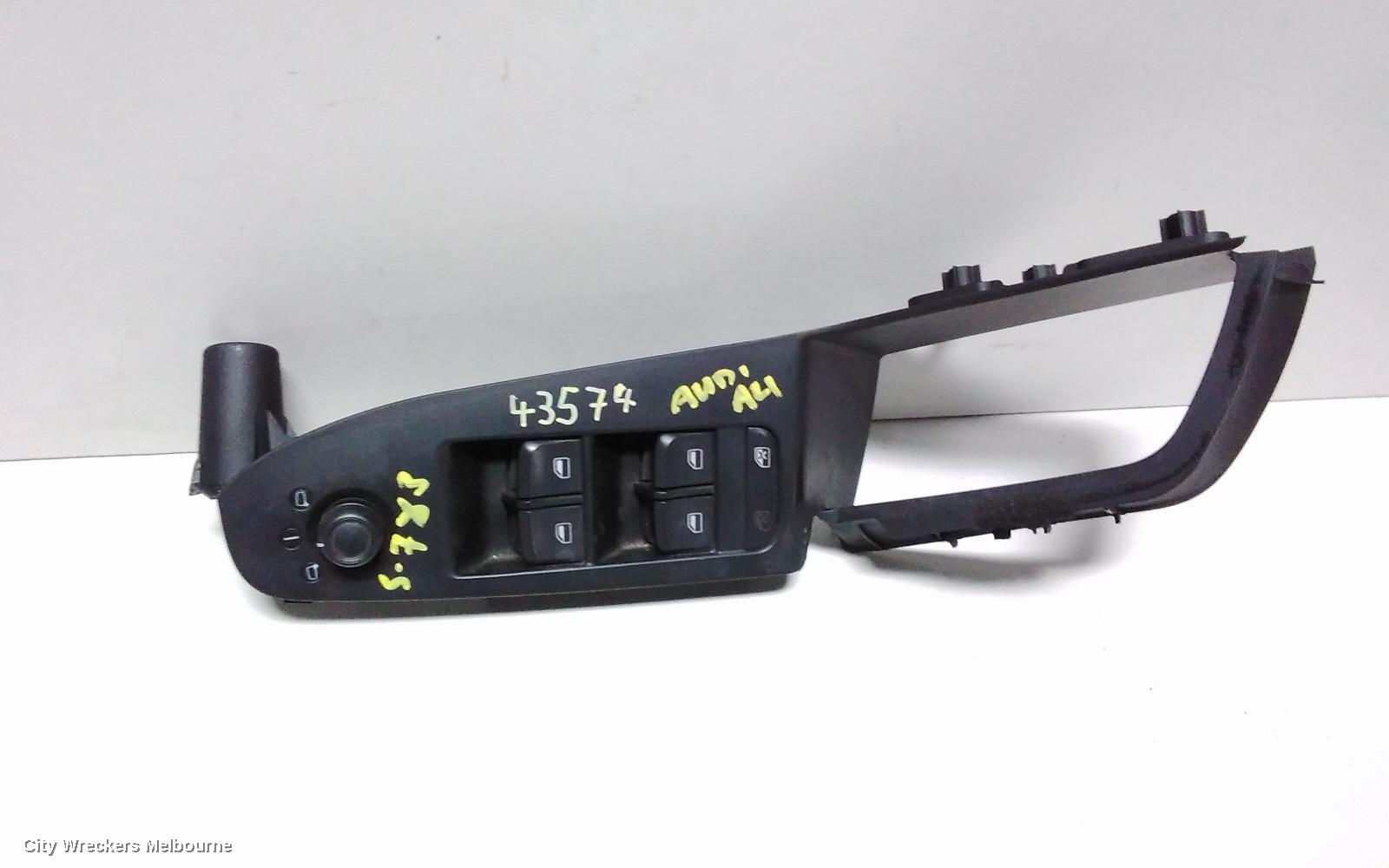 AUDI A4 PWR DR WIND SWITCH, RH FRONT (MASTER SWITCH), B8 8K, 02/2008 - 06/2012