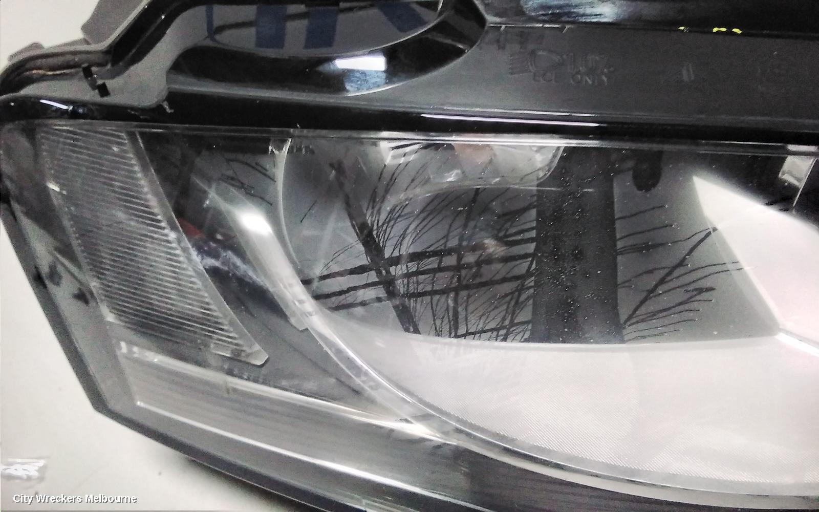 AUDI A4 RIGHT HEADLAMP, B8 8K, HALOGEN TYPE, 02/2008 - 06/2012