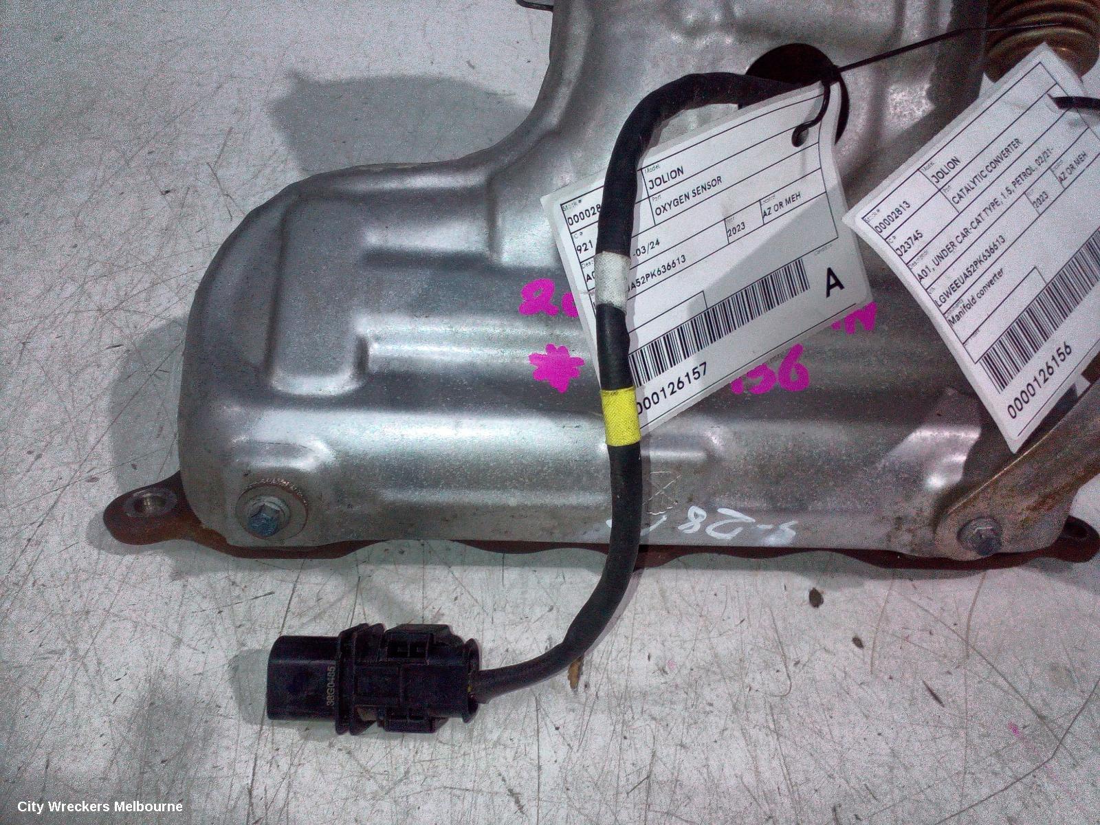 HAVAL JOLION OXYGEN SENSOR, A01, 02/2021 ONWARDS
