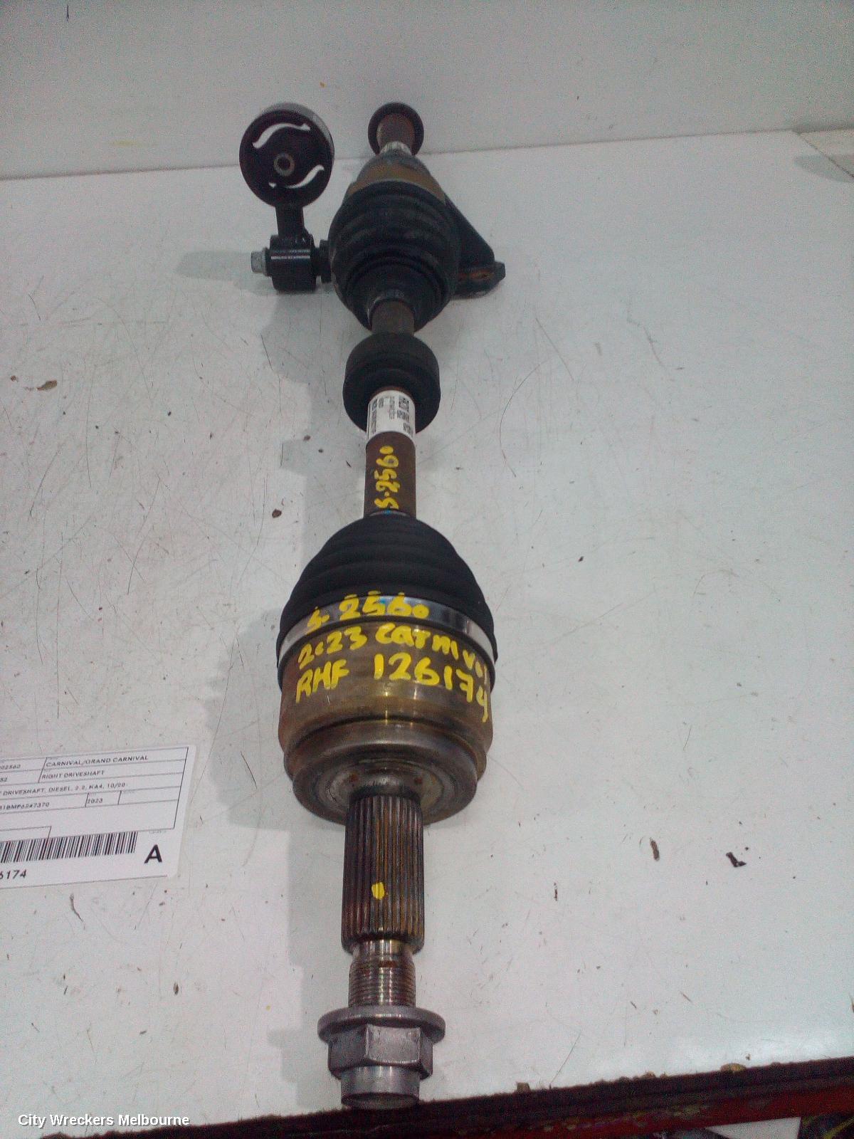 KIA CARNIVAL/GRAND CARNIVAL RIGHT DRIVESHAFT, FRONT DRIVESHAFT, DIESEL, 2.2, KA4, 10/2020 ONWARDS