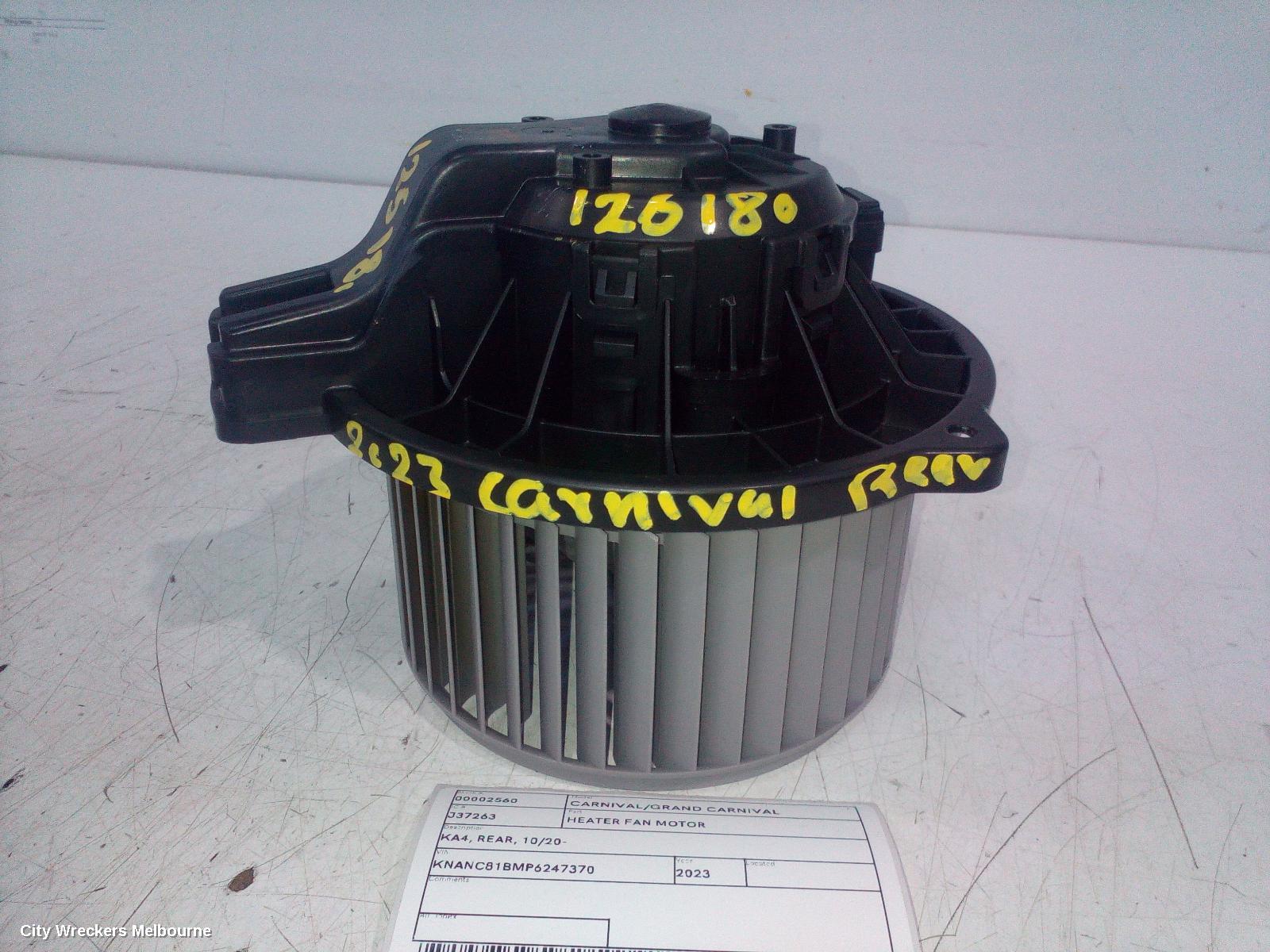 KIA CARNIVAL/GRAND CARNIVAL HEATER FAN MOTOR, KA4, REAR, 10/2020 ONWARDS