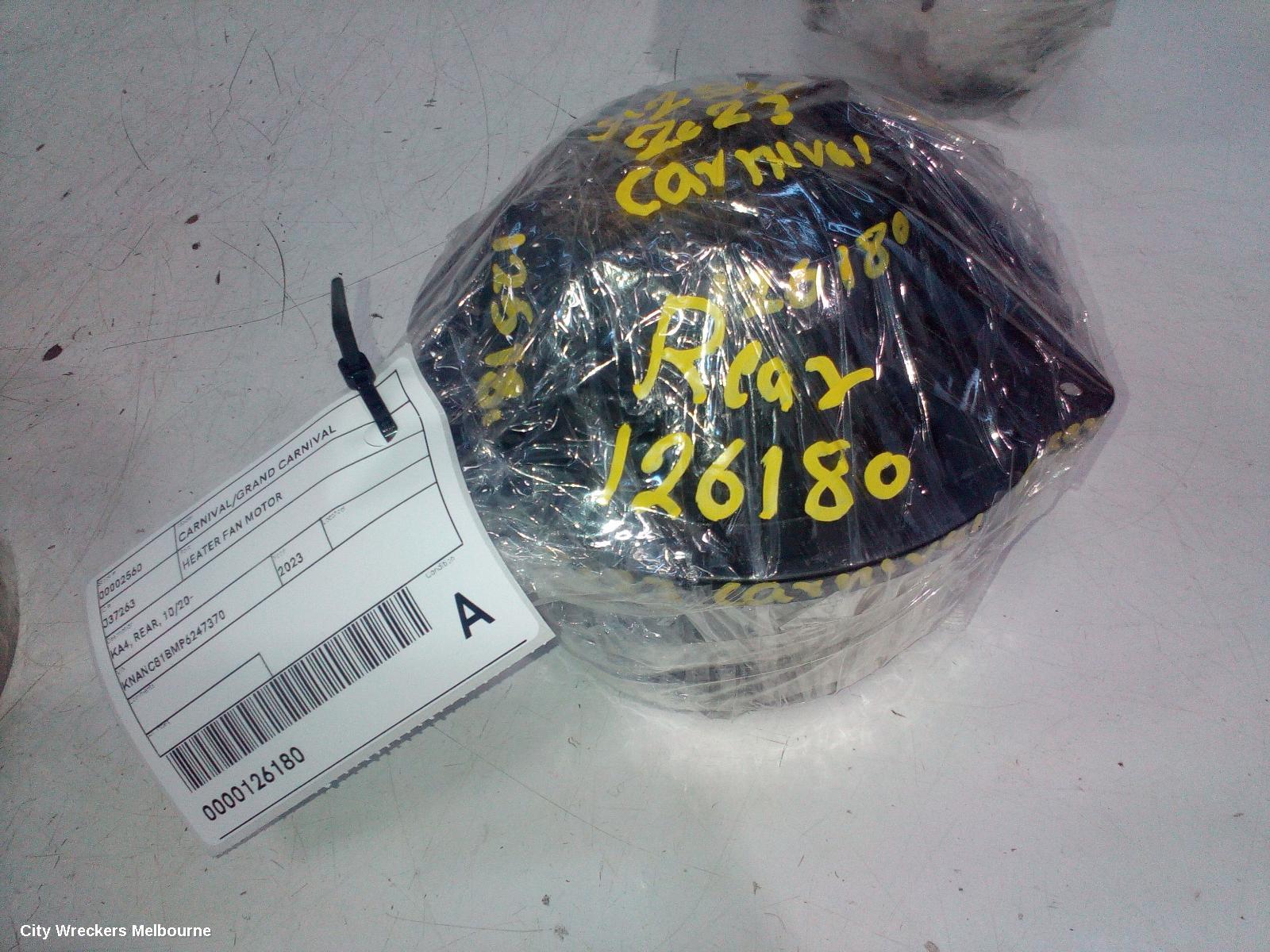 KIA CARNIVAL/GRAND CARNIVAL HEATER FAN MOTOR, KA4, REAR, 10/2020 ONWARDS
