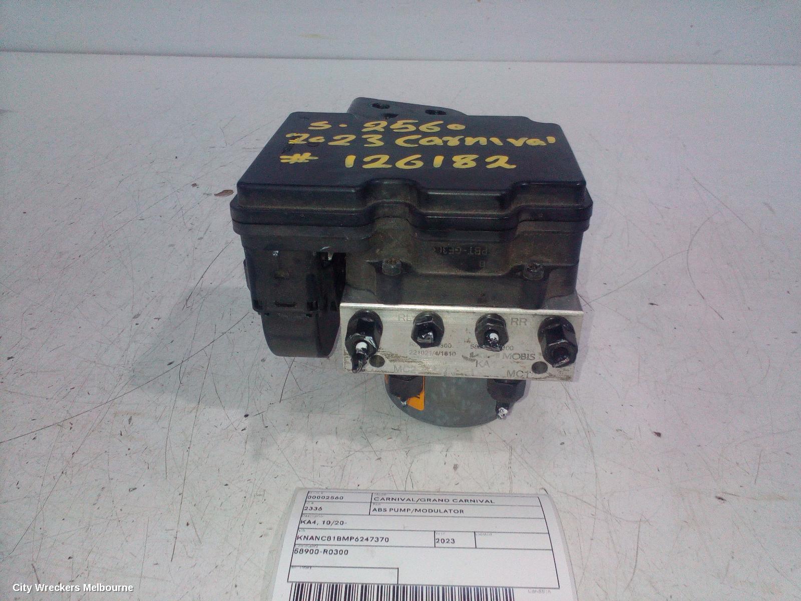 KIA CARNIVAL/GRAND CARNIVAL ABS PUMP/MODULATOR, KA4, NON HEV, 10/2020 ONWARDS