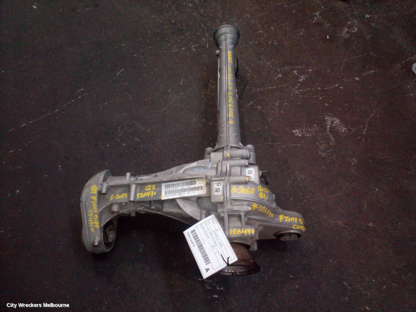 AUDI Q7 DIFFERENTIAL CENTRE, FRONT, 3.0, 4L, DIESEL, 09/2010 - 08/2015