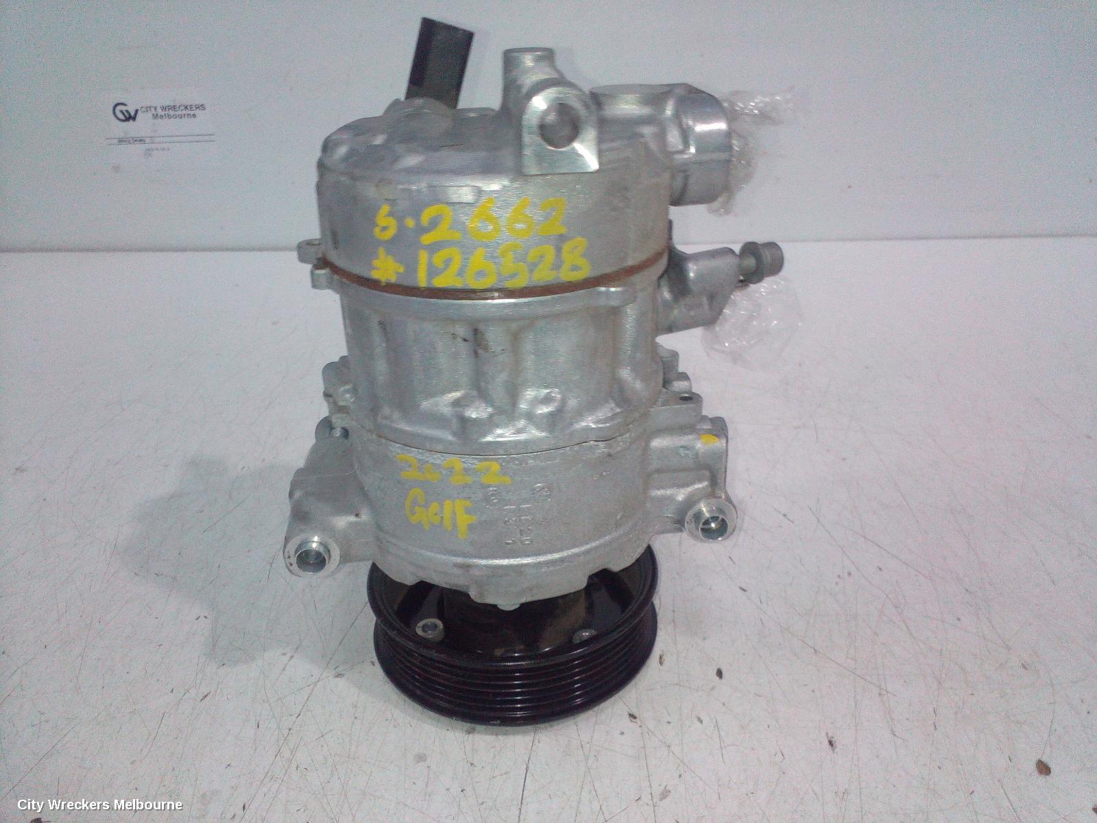 VOLKSWAGEN GOLF A/C COMPRESSOR, GEN 8, PETROL, 1.4, TURBO, DJKA CODE, 09/2020 ONWARDS