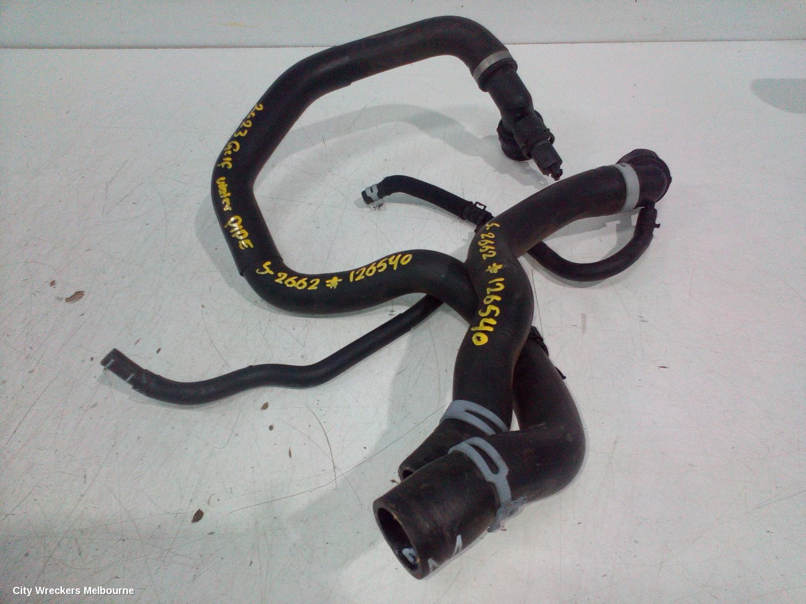 VOLKSWAGEN GOLF WATER PIPES/OUTLETS, GEN 8, 09/2020 ONWARDS