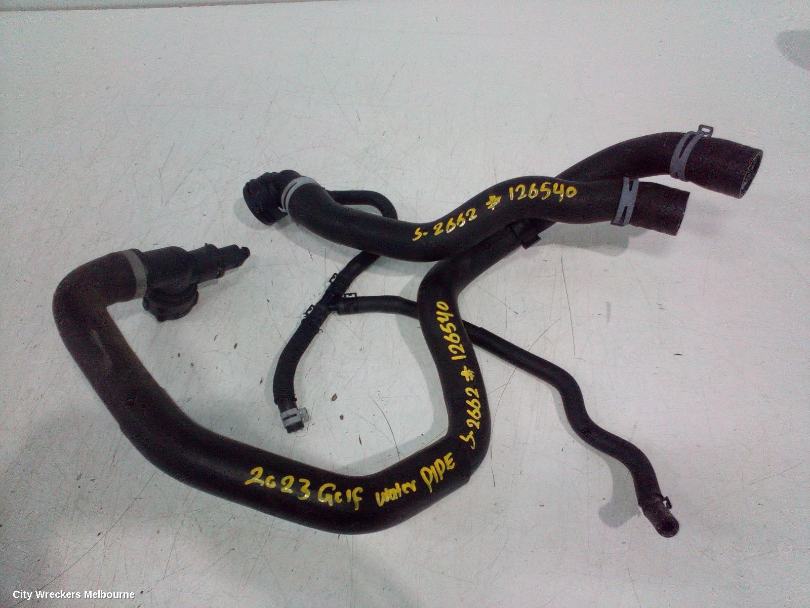 VOLKSWAGEN GOLF WATER PIPES/OUTLETS, GEN 8, 09/2020 ONWARDS